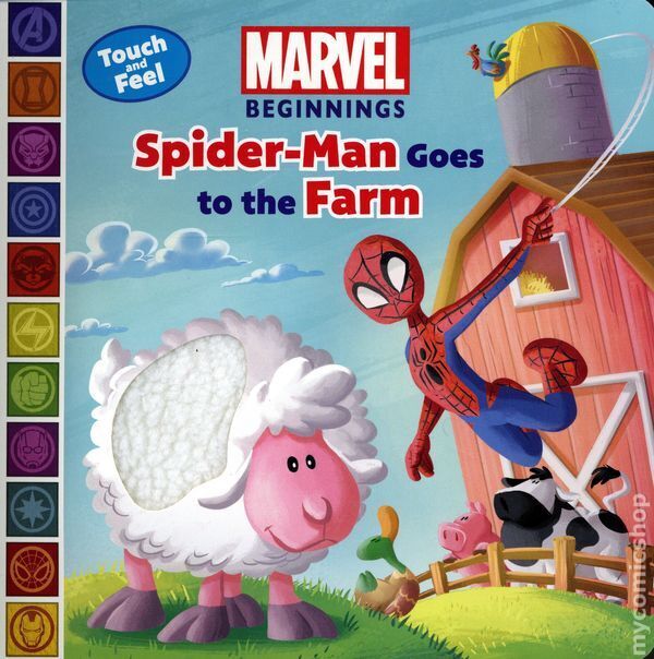 Marvel Beginnings: Spider-Man Goes to Farm HC A Touch and Feel Book #1 NM 2024