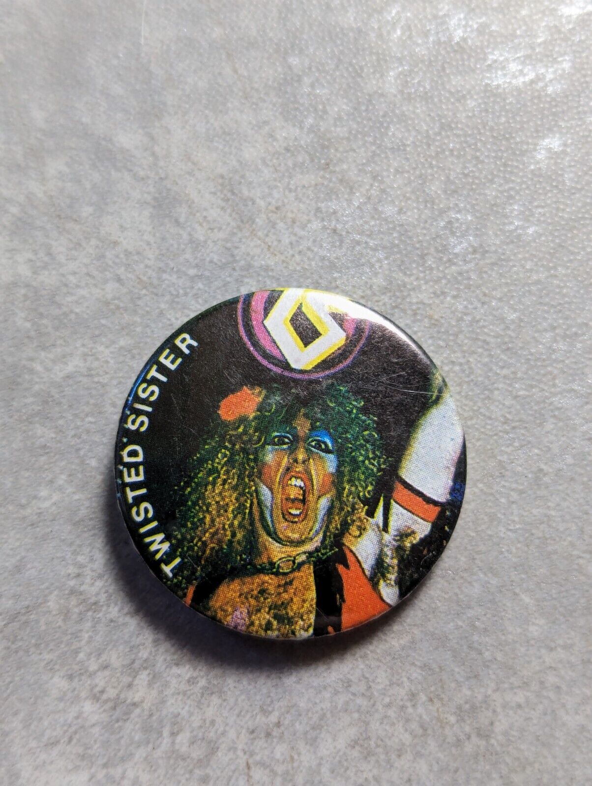 Vintage 80s Twisted Sister PIN BADGE Purchased Around 1986