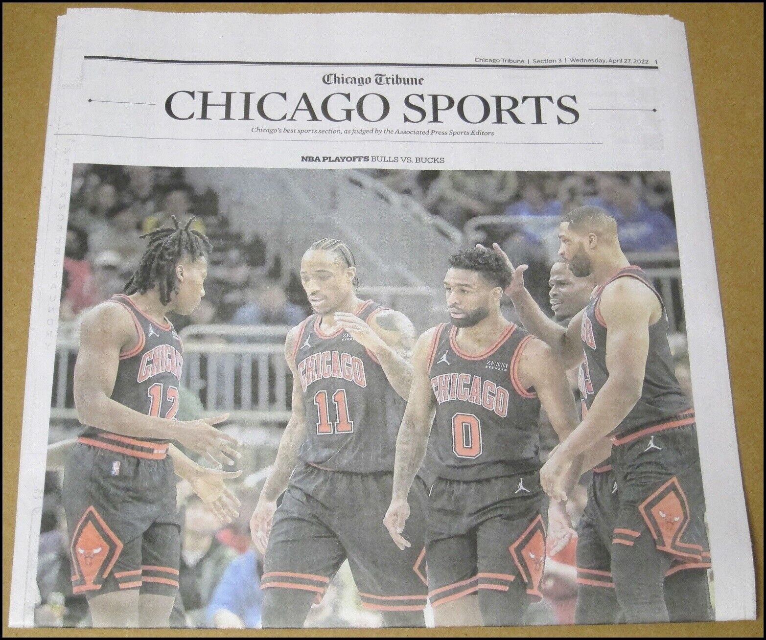 4/27/2022 Chicago Tribune Sports Bulls DeMar DeRozan Ayo Dosunmu Coby White