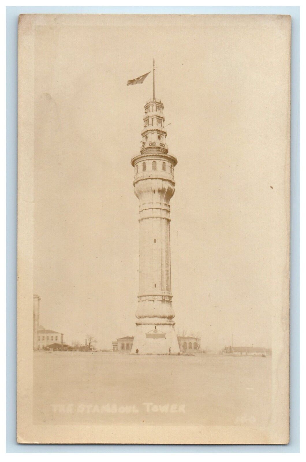 c1920\'s Constantinople Istambul Tower Turkey RPPC Photo Vintage Postcard