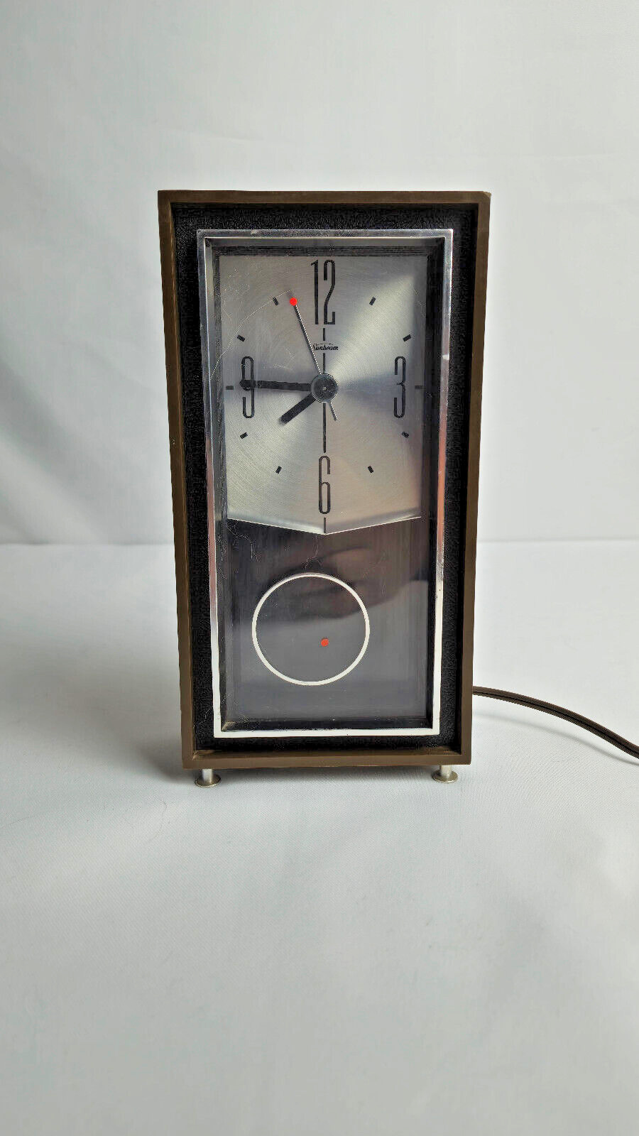 Vintage Sunbeam Electric Table Pendulum Clock Series 428A 80-100