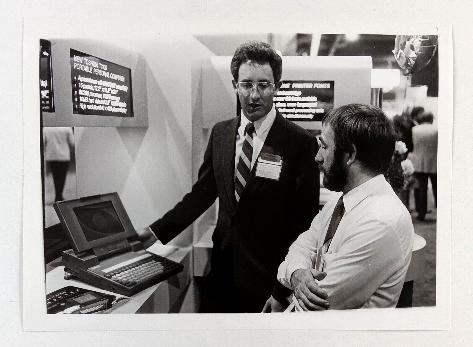 1986 Atlanta Georgia World Congress Center Toshiba T3100 Laptop VTG Press Photo