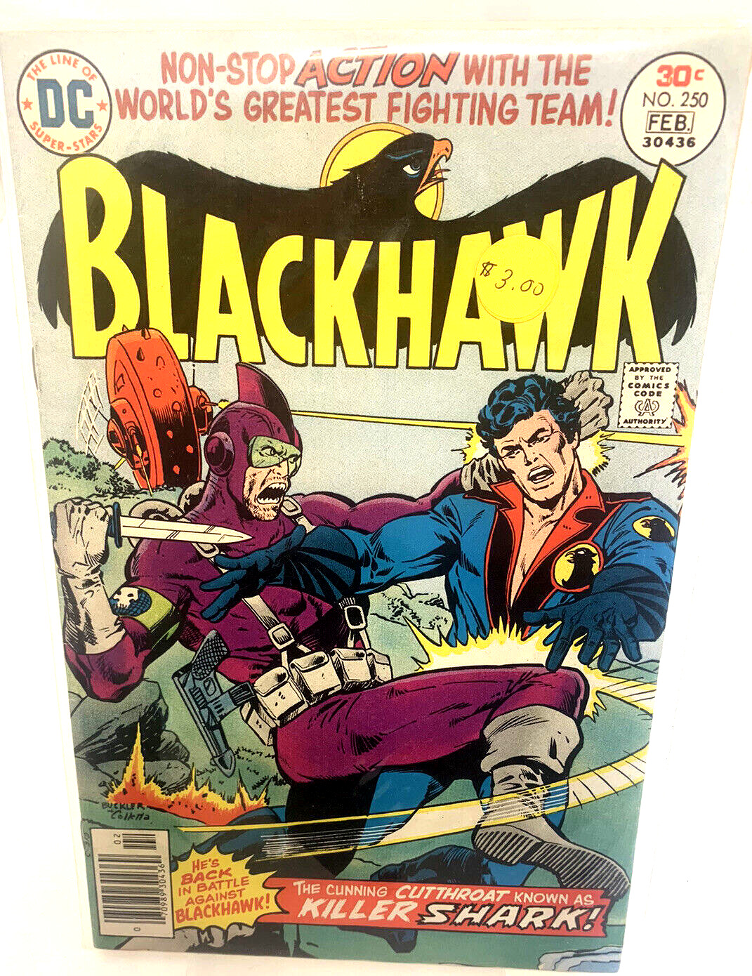 THE NEW BLACKHAWK #250  BRONZE AGE DC WAR COMIC