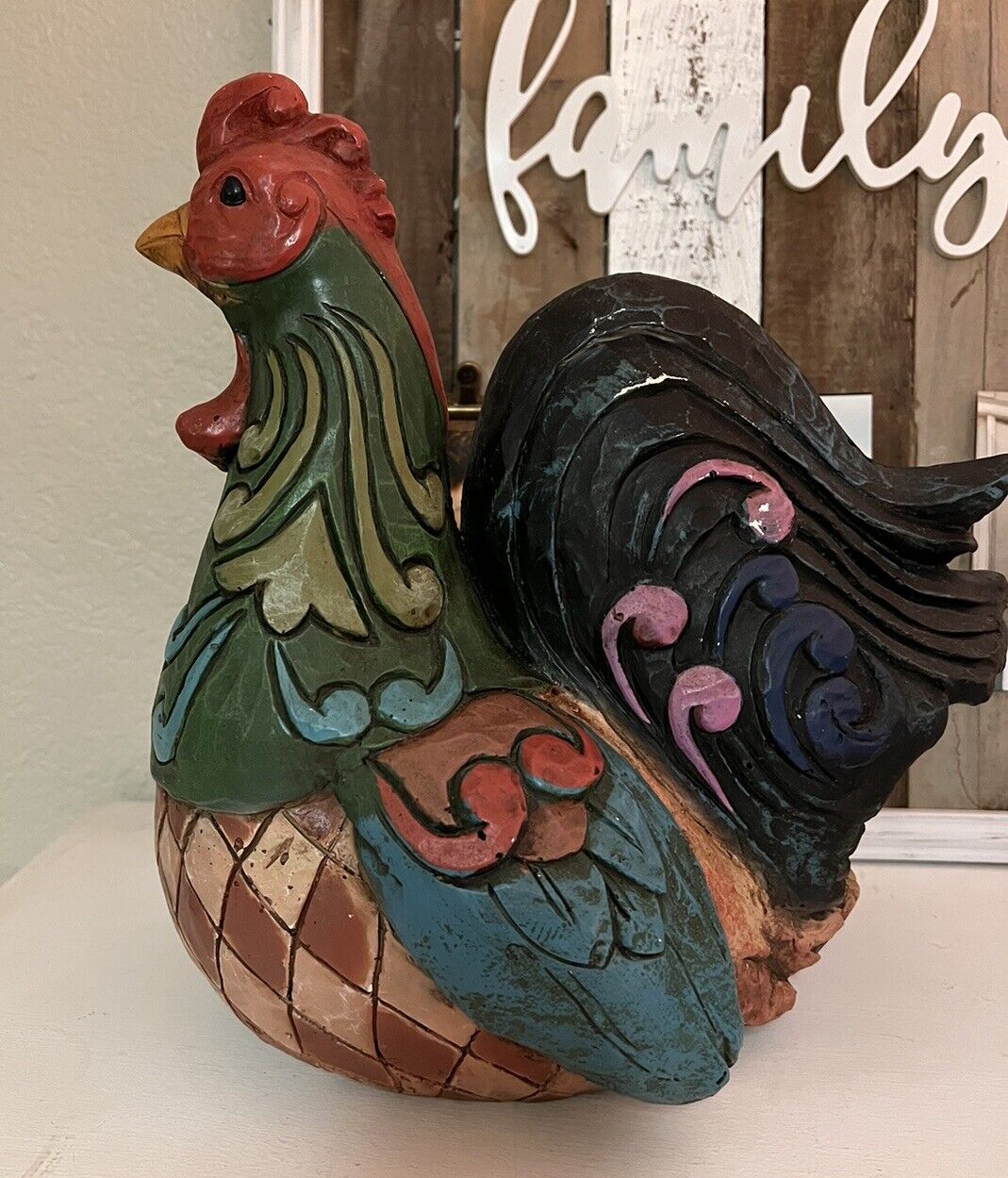 JIM SHORE 2012 Outdoor Living Collection Rooster Alexander 13.5” Tall
