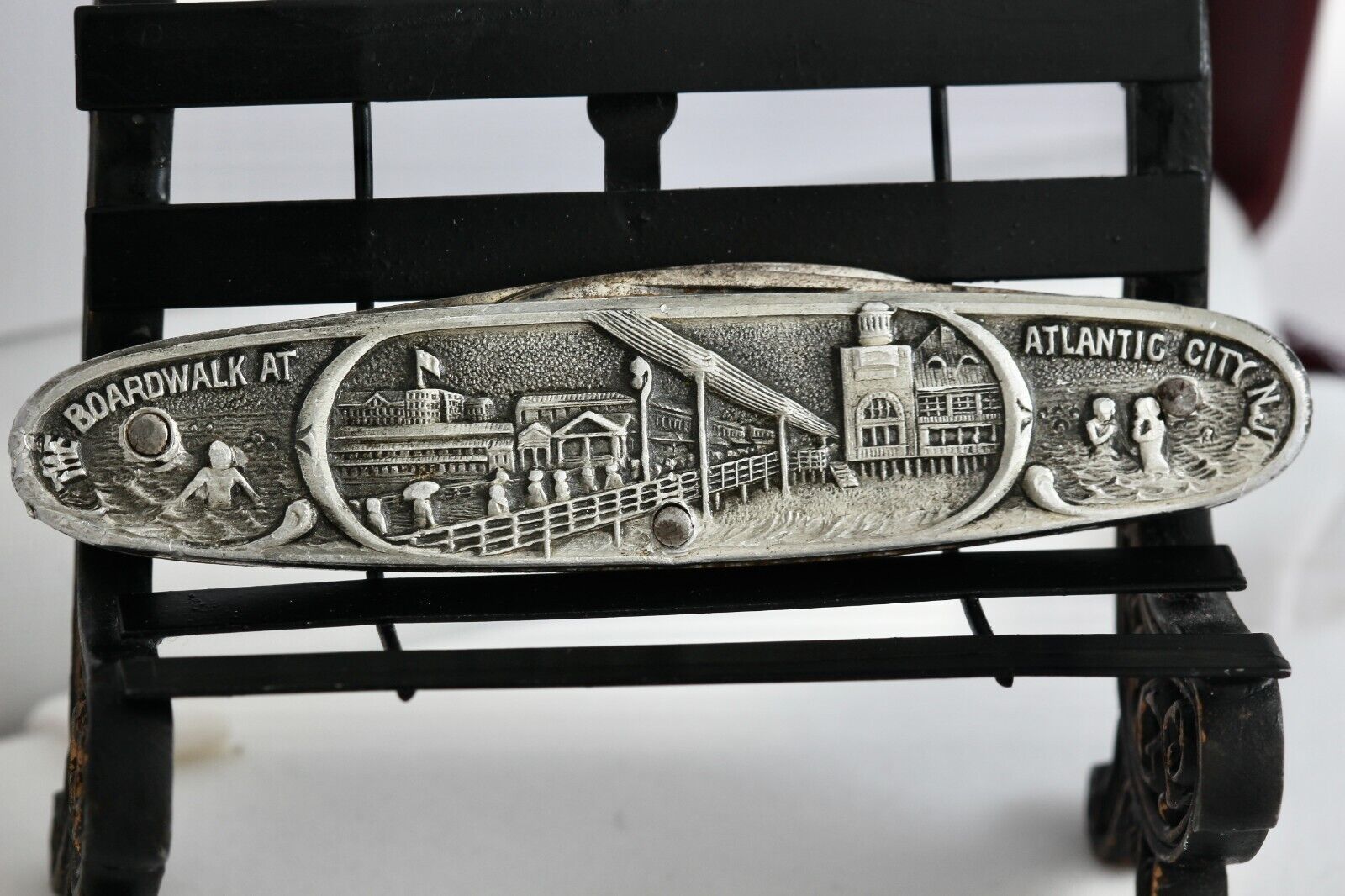 Vintage Boardwalk Atlantic City Souvenir Pocket Knife Made By Winchester Germany