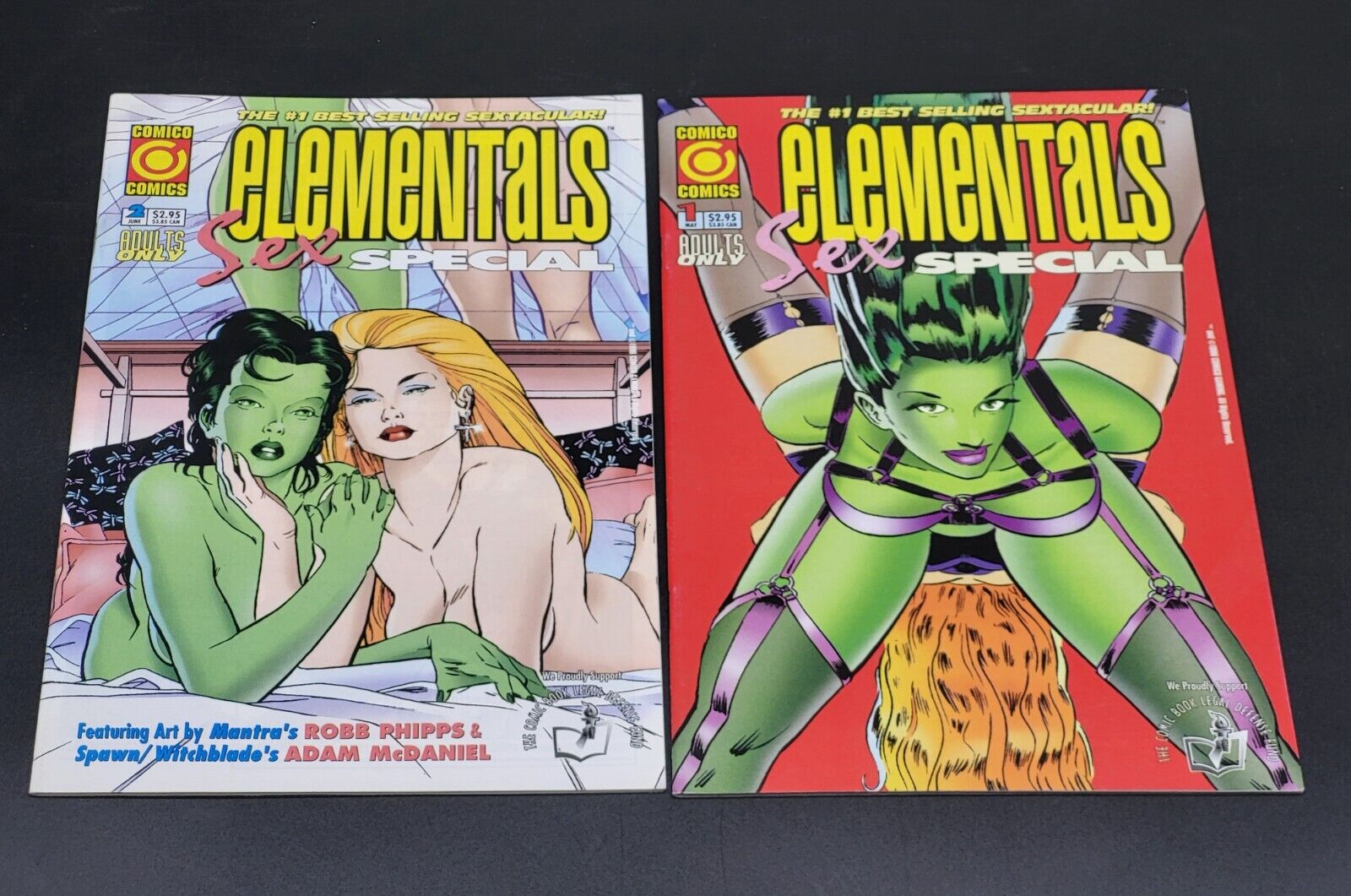 Elementals Sex Special 1&2, Comico Comics, 1996,97  VF/NM condition