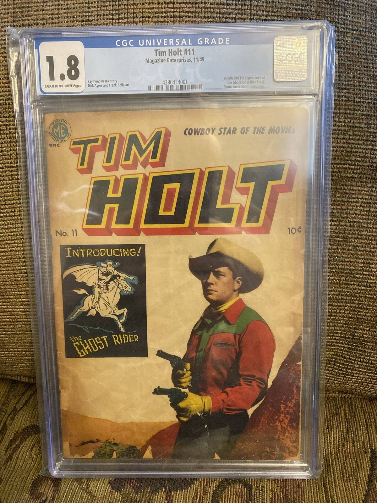 Tim Holt 11 1st App Ghost Rider (Rex Fury) CGC 1.8 (1949)