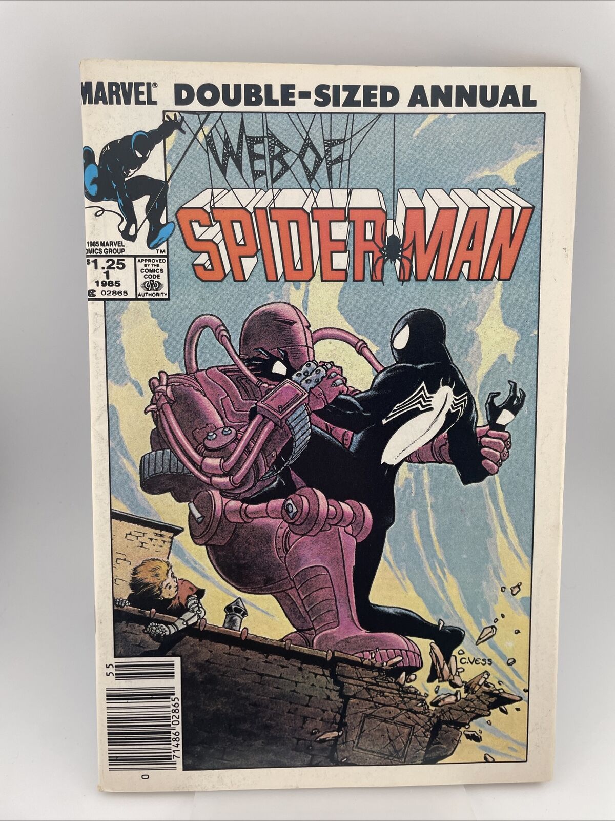 Web of Spider-Man Annual #1 (Sep 1985, Marvel) VF-NM