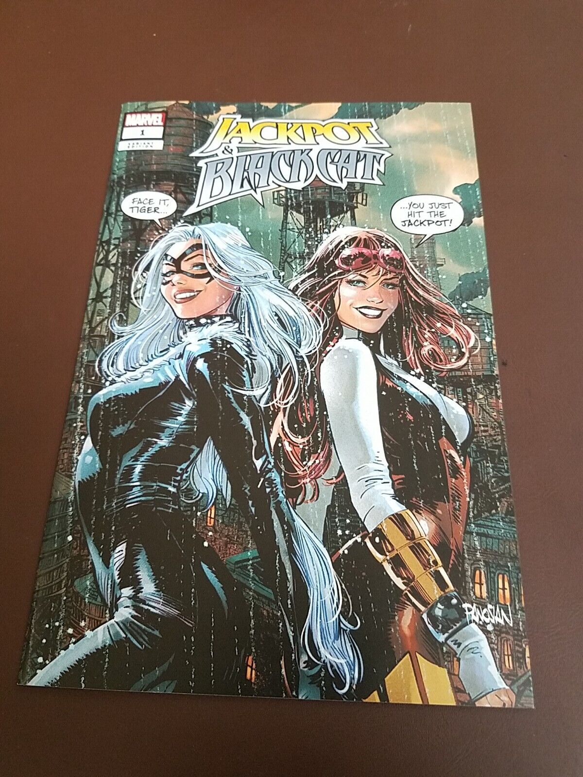 JACKPOT AND BLACK CAT #1 PANOSIAN TRADE DRESS VARIANT NM COMBINED SHIPPING 