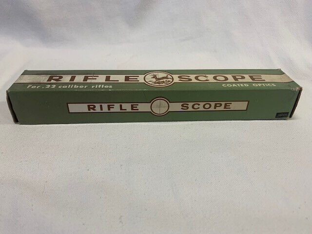 Vintage Rifle Scope for .22 Caliber Coated Optics Antique Unopened Box