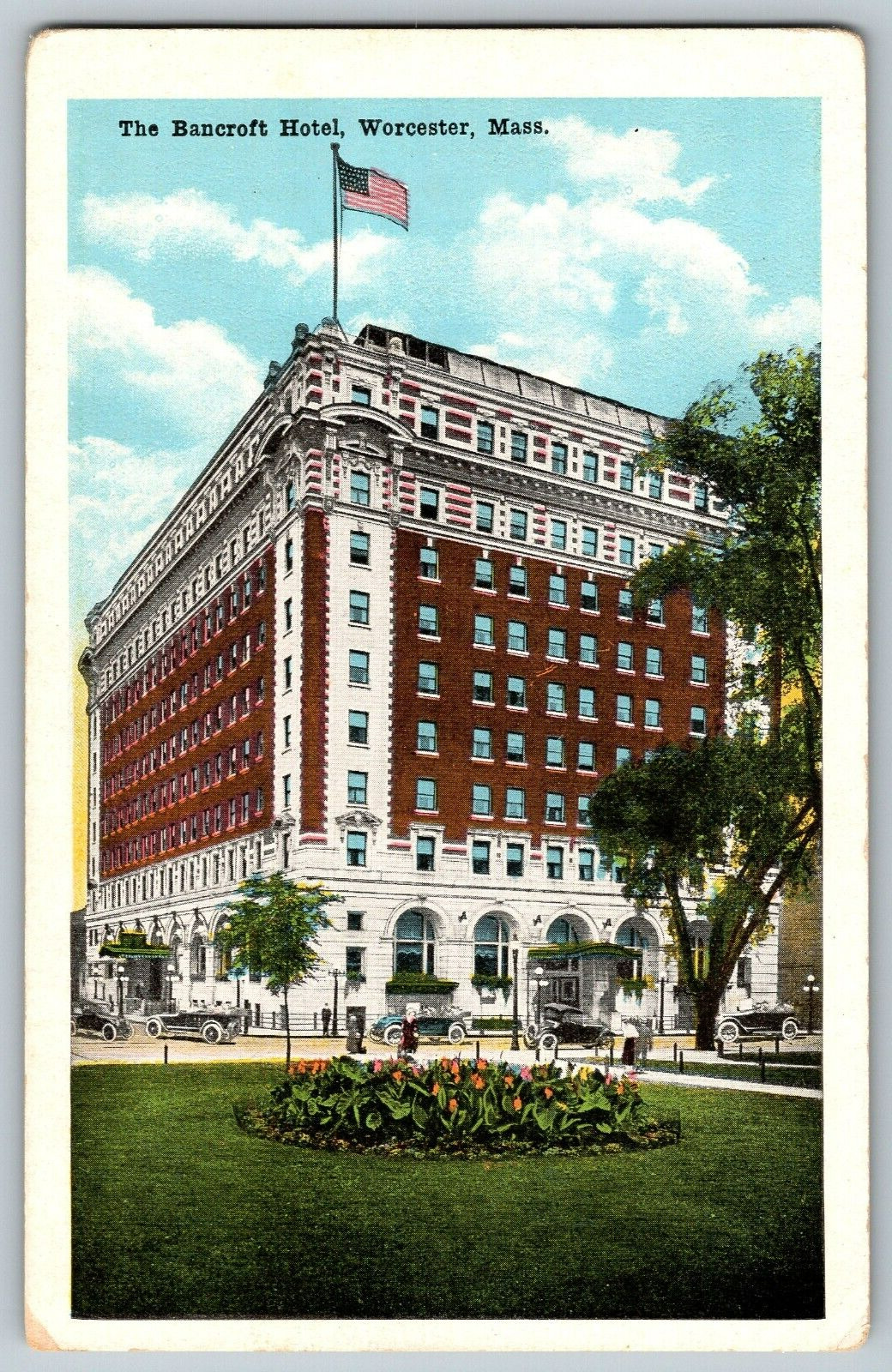 Worcester, Massachusetts - The Bancroft Hotel - Vintage Postcard - Unposted