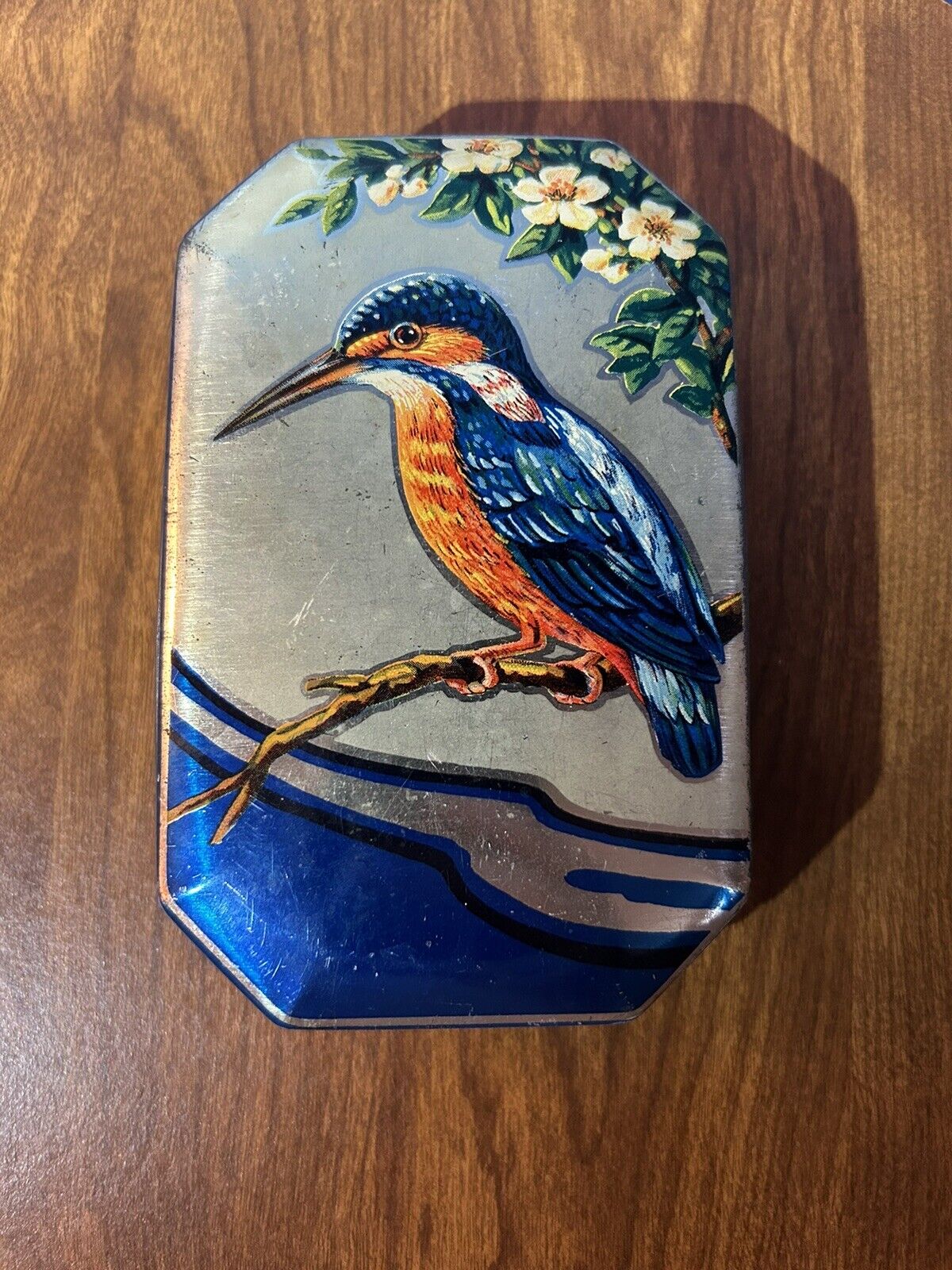 Vintage Horner England Toffee Tin The Kingfisher Collectible Rare