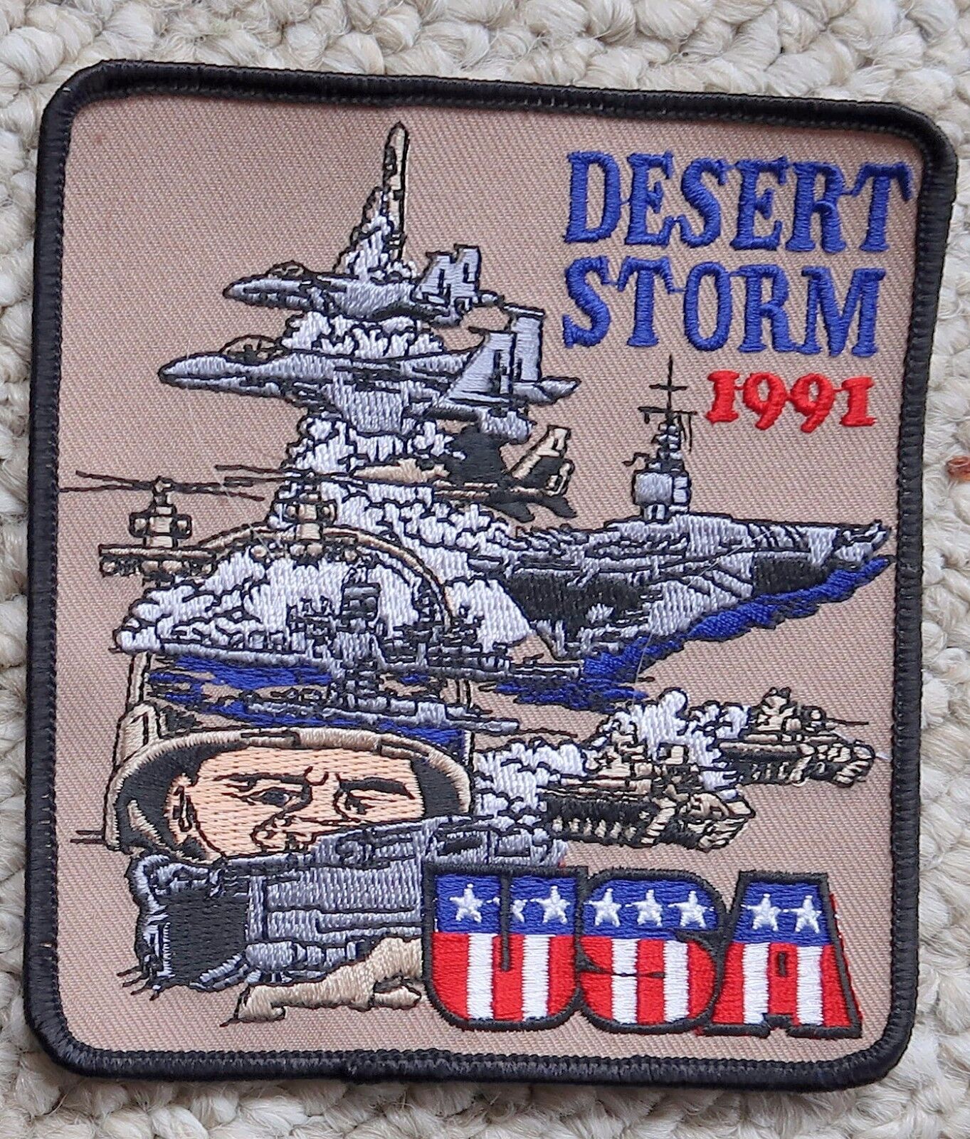 2 Patches Operation Desert Storm Campaign War Military Iraq Kuwait Patch