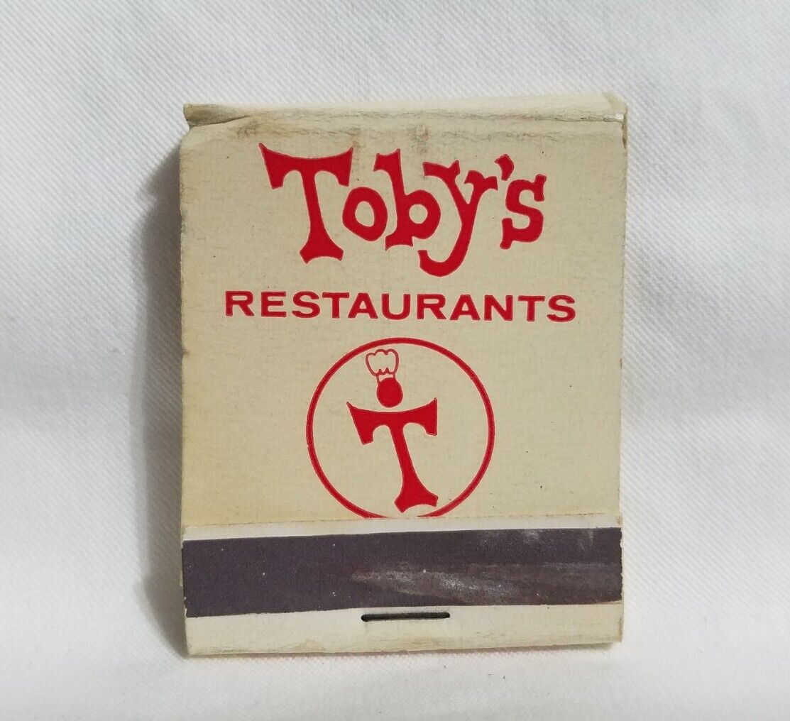 Vintage Toby\'s Restaurants Food Dining Matchbook Advertising Matches