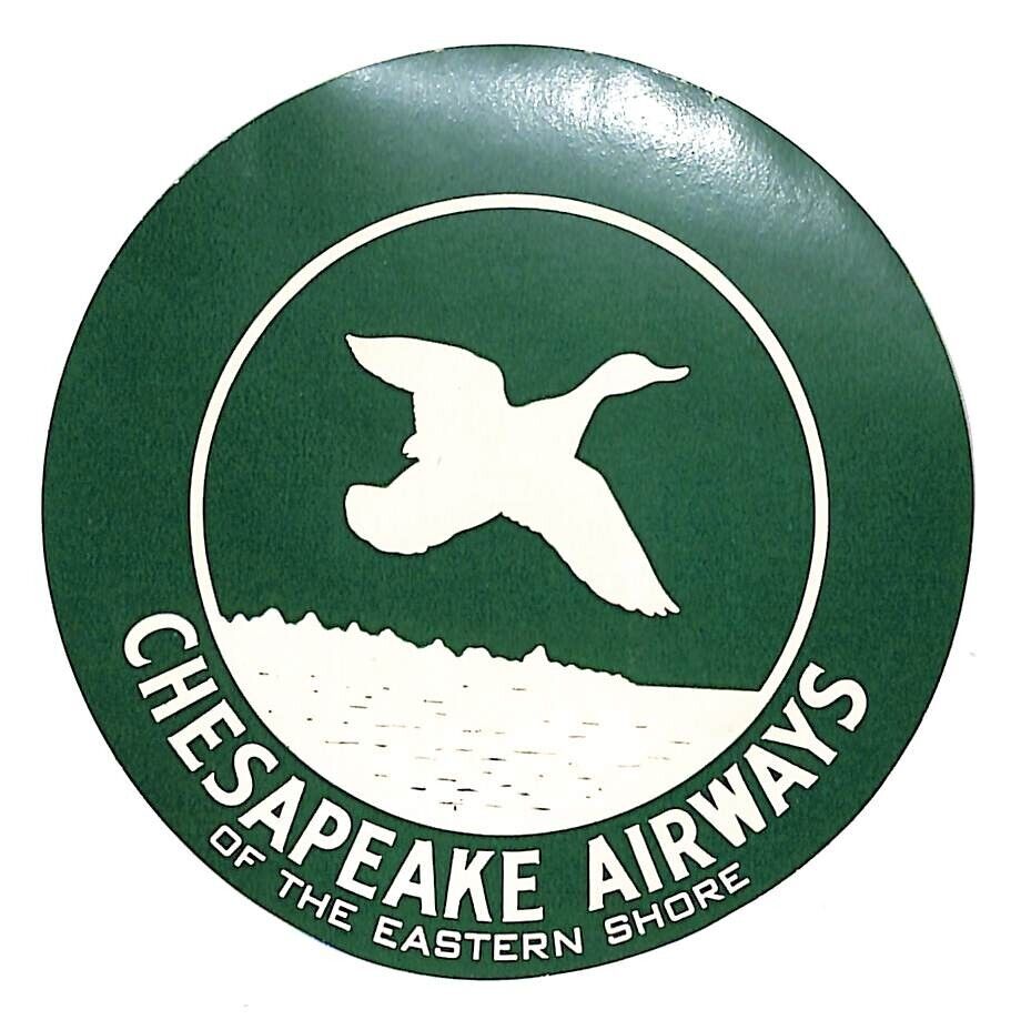 Chesapeake Airways (Maryland 1946-65) Eastern Shore Luggage Label w/ Flying Duck