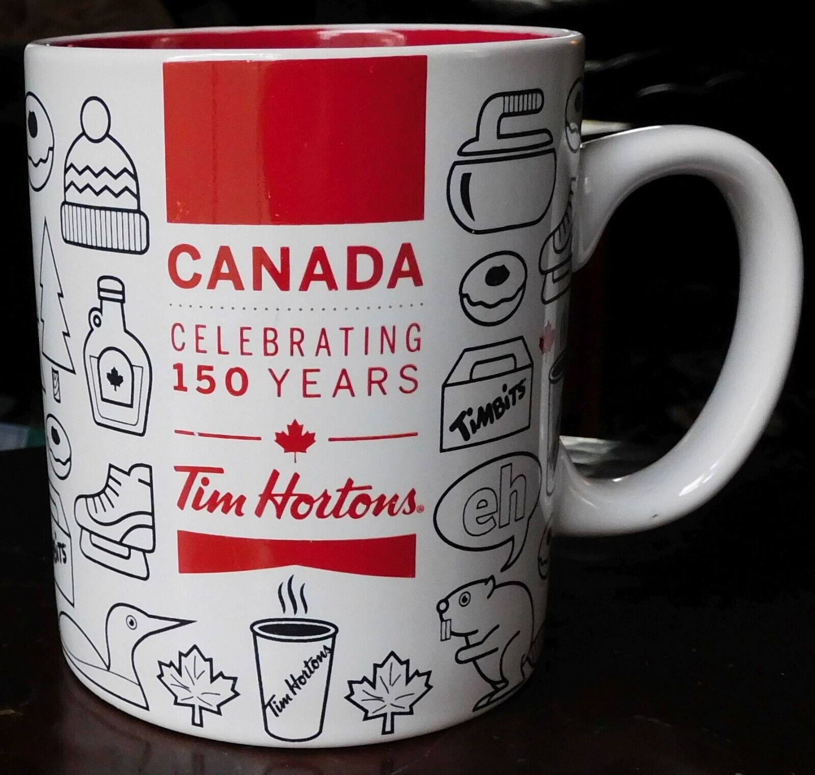 2017 Tim Hortons Limited Edition Canada Celebrating 150 Years Coffee Mug Tea Cup