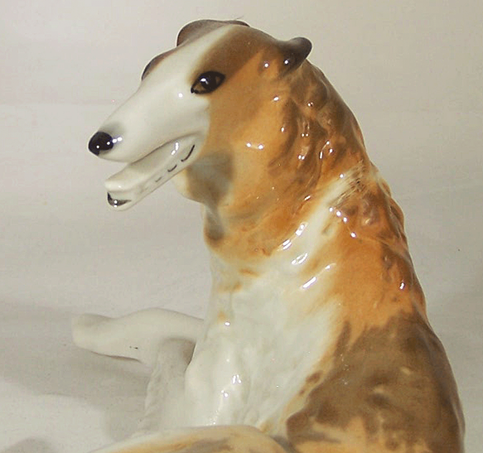 Lomonosov Porcelain Borzoi Russian Wolfhound Dog Figurine 4\