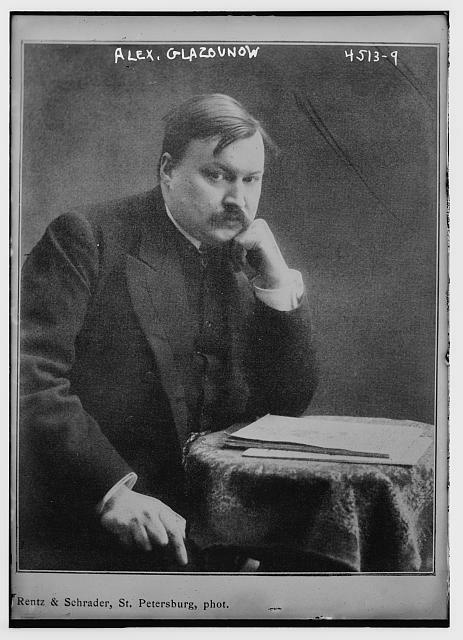 Alex Glazounow,Alexander Konstantinovich Glazunov,1865-1936,Russian composer