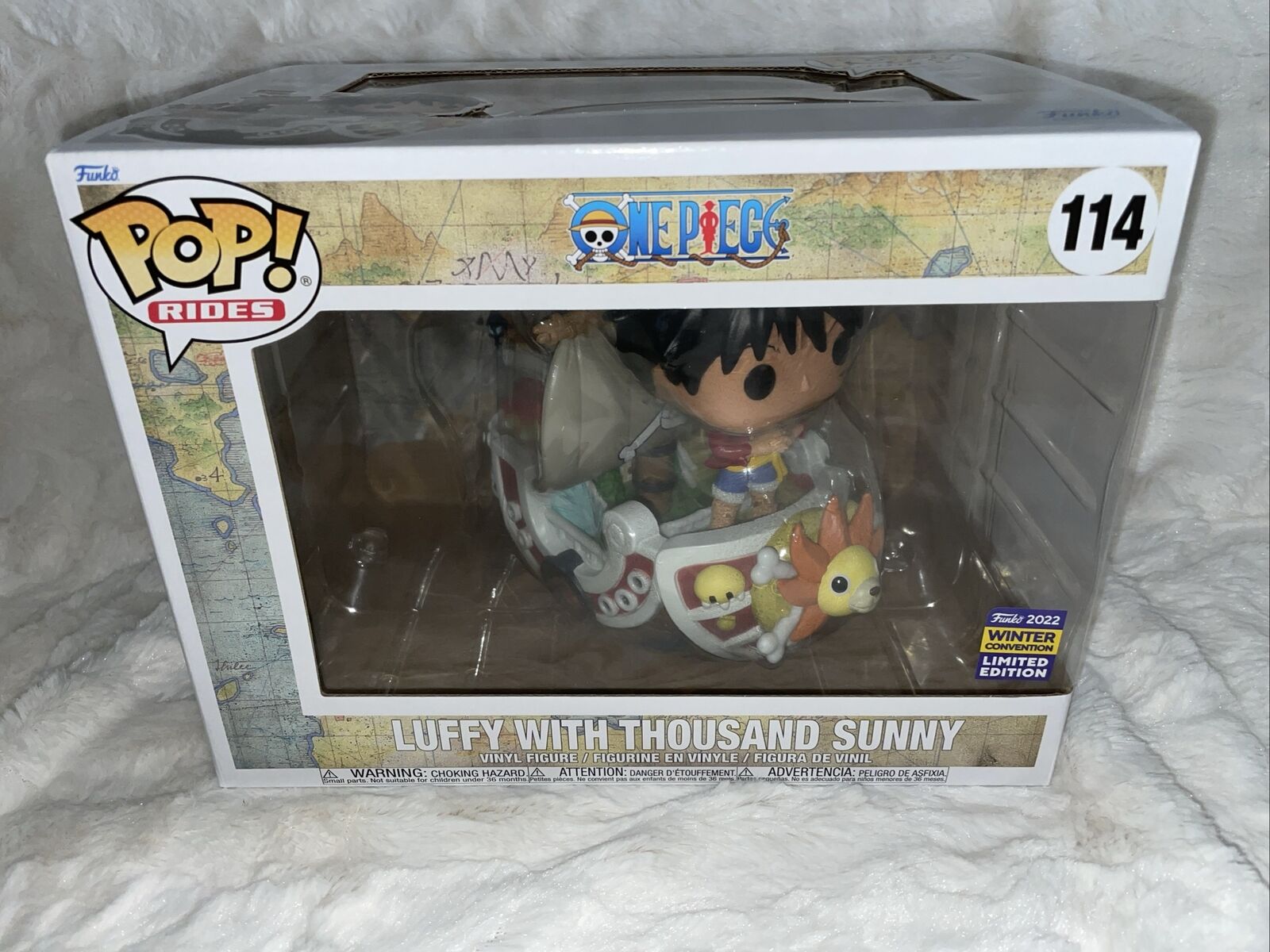 Funko Pop Rides: One Piece - Luffy With Thousand Sunny (Winter Convention) -...