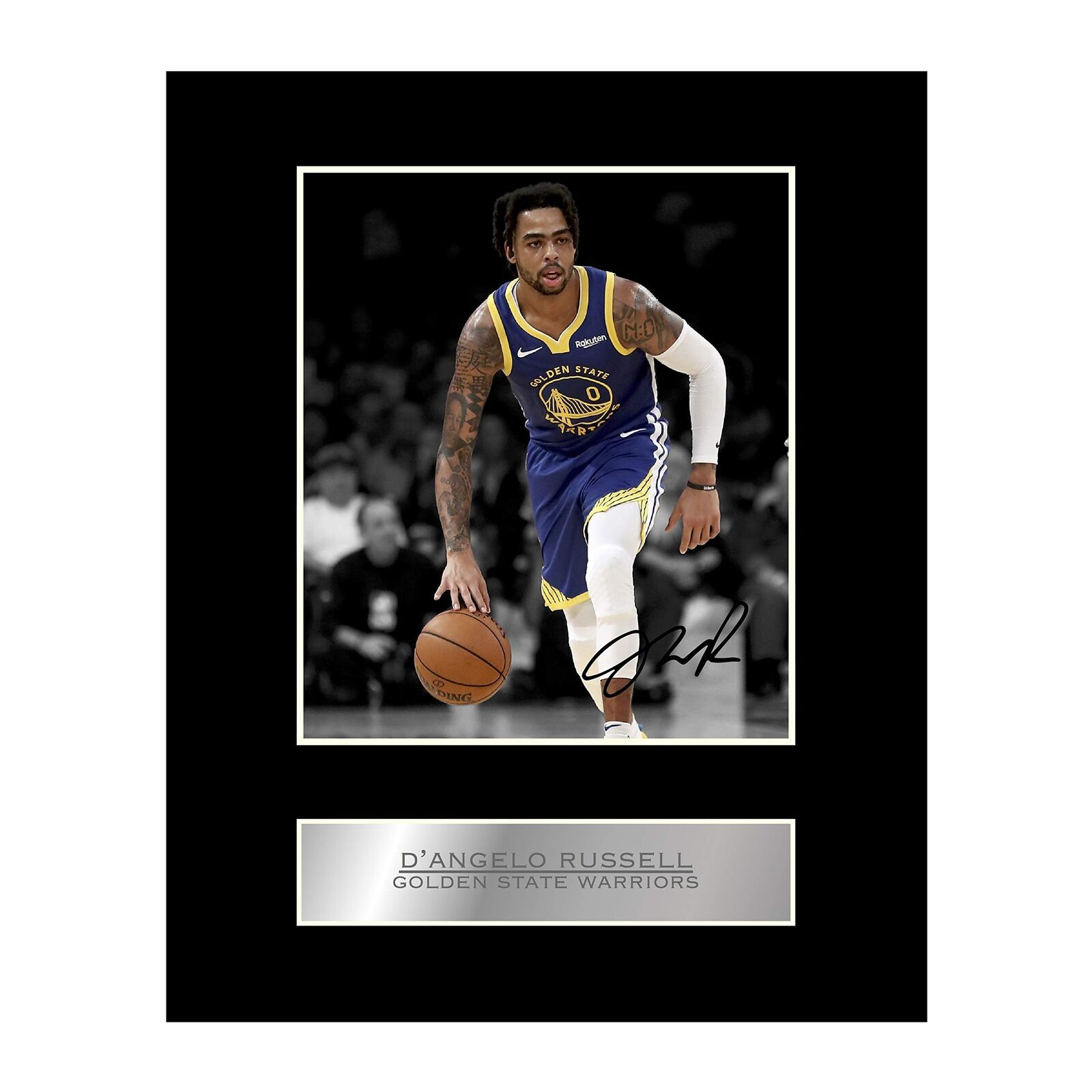 D\'Angelo Russell Print Signed Mounted Photo Display #01 Printed Autograph Pic...
