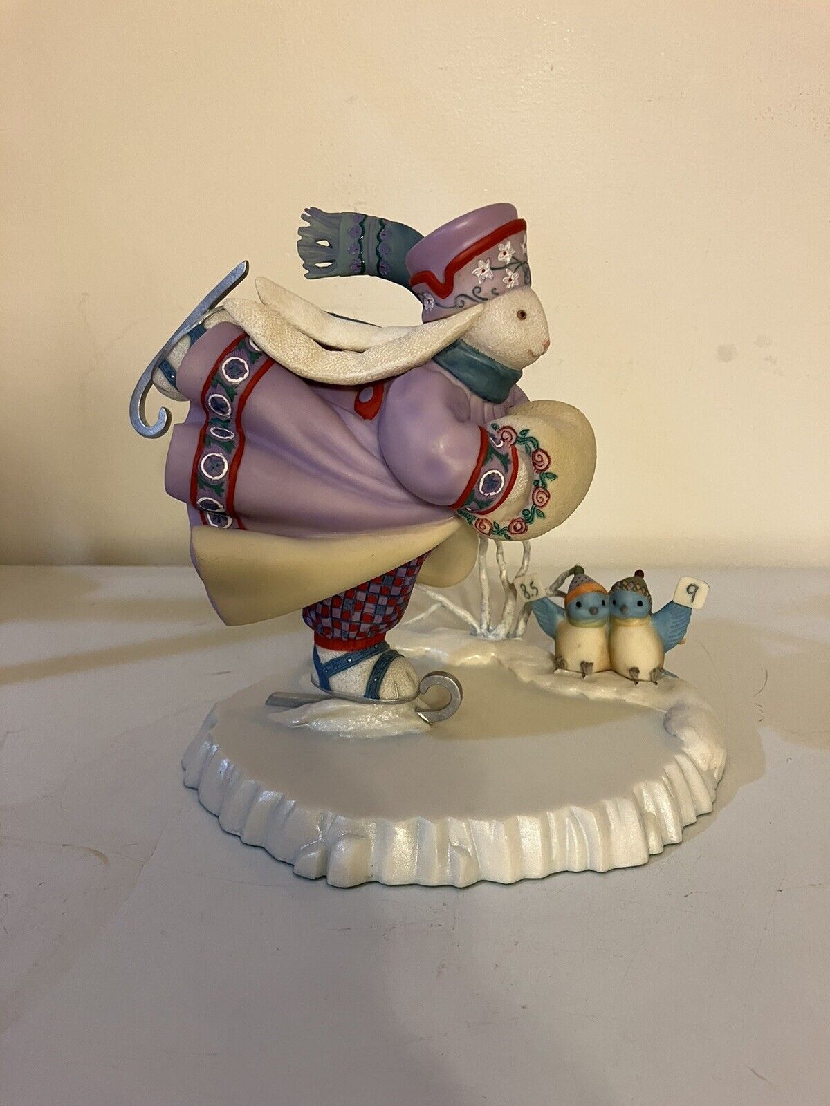 Lenox Collections Porcelain Bunny Figurine SNOWFLAKE ON ICE Lynn Bywaters-READ