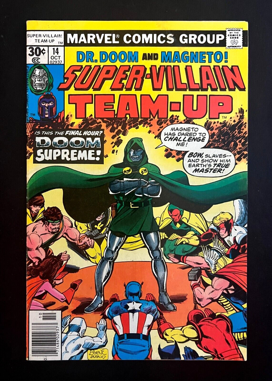 SUPER-VILLAIN TEAM-UP #14 Nice Copy Doctor Doom/Magneto Teamup Byrne Marvel 1977