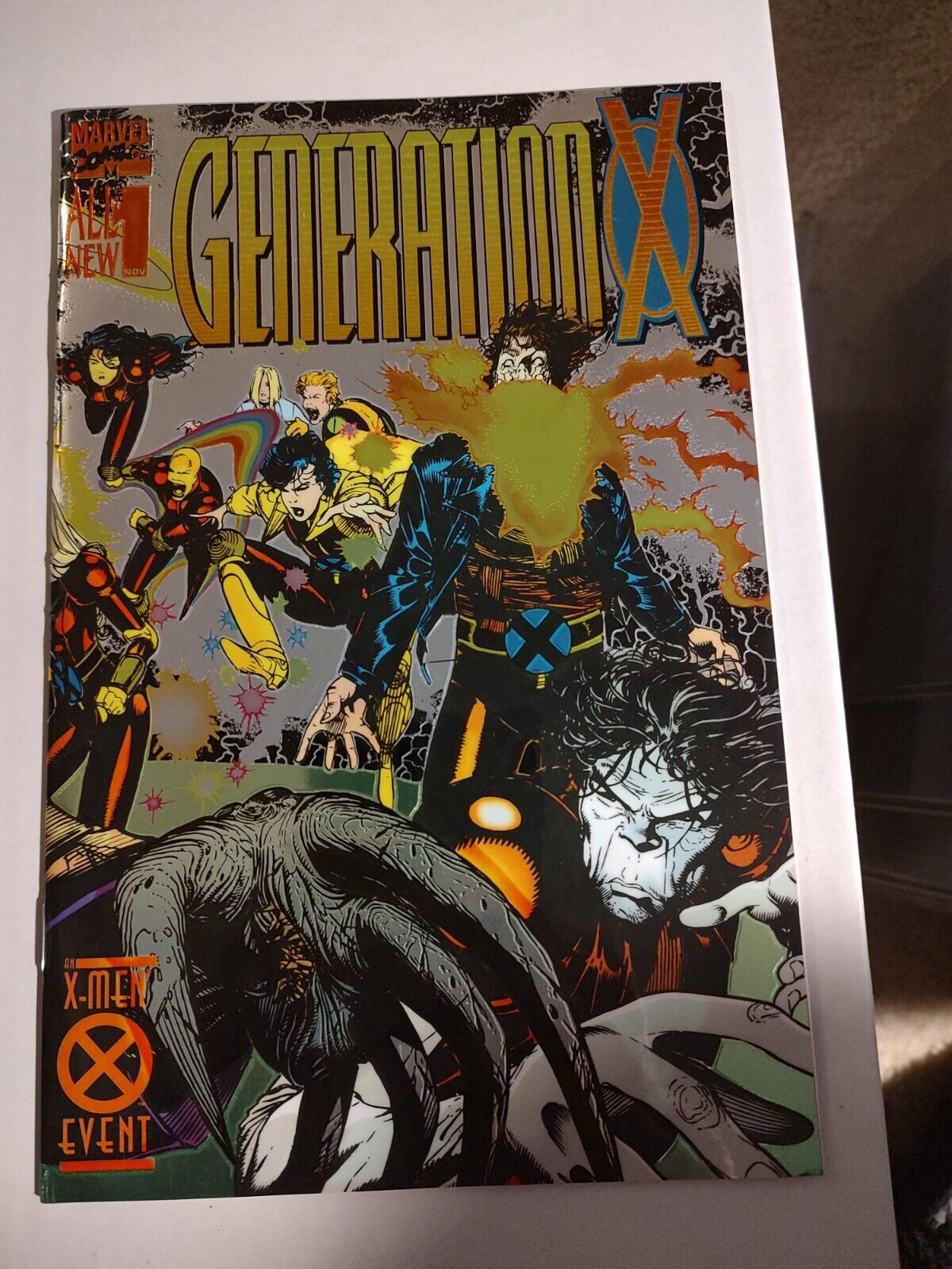 Generation X # 1 (1994) Newsstand. Wrap around cover. Original Owner and Unread.