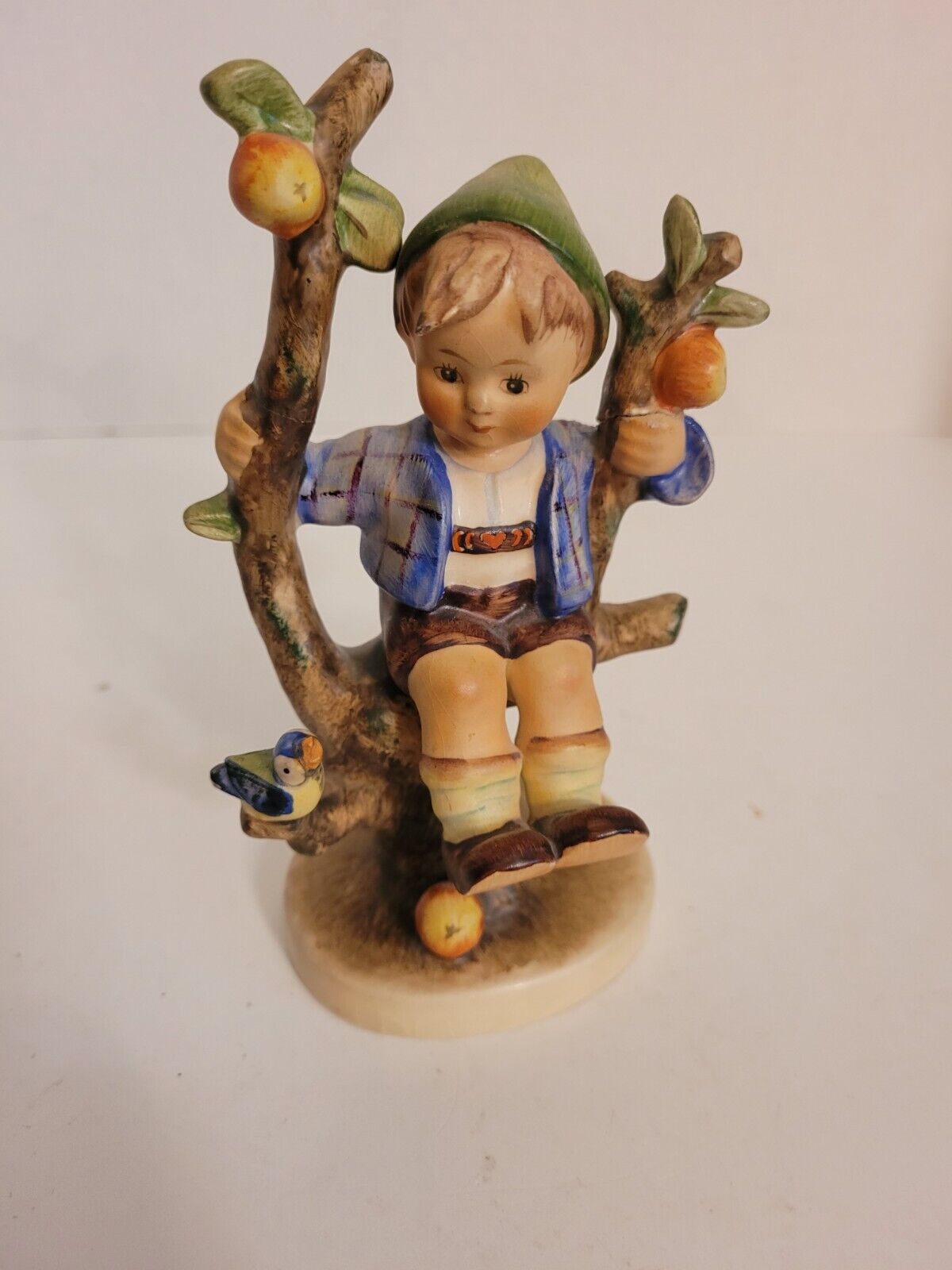 Goebel Hummel  6” Boy In Apple Tree Baby BEE, marked Western Germany 20,75