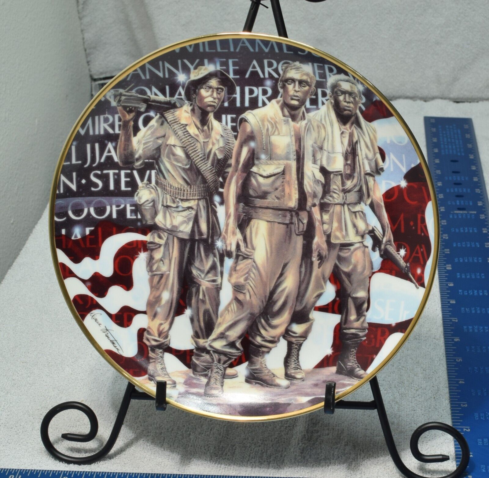 The Official Friends of the Vietnam Veterans Memorial Plate Franklin Mint 1984