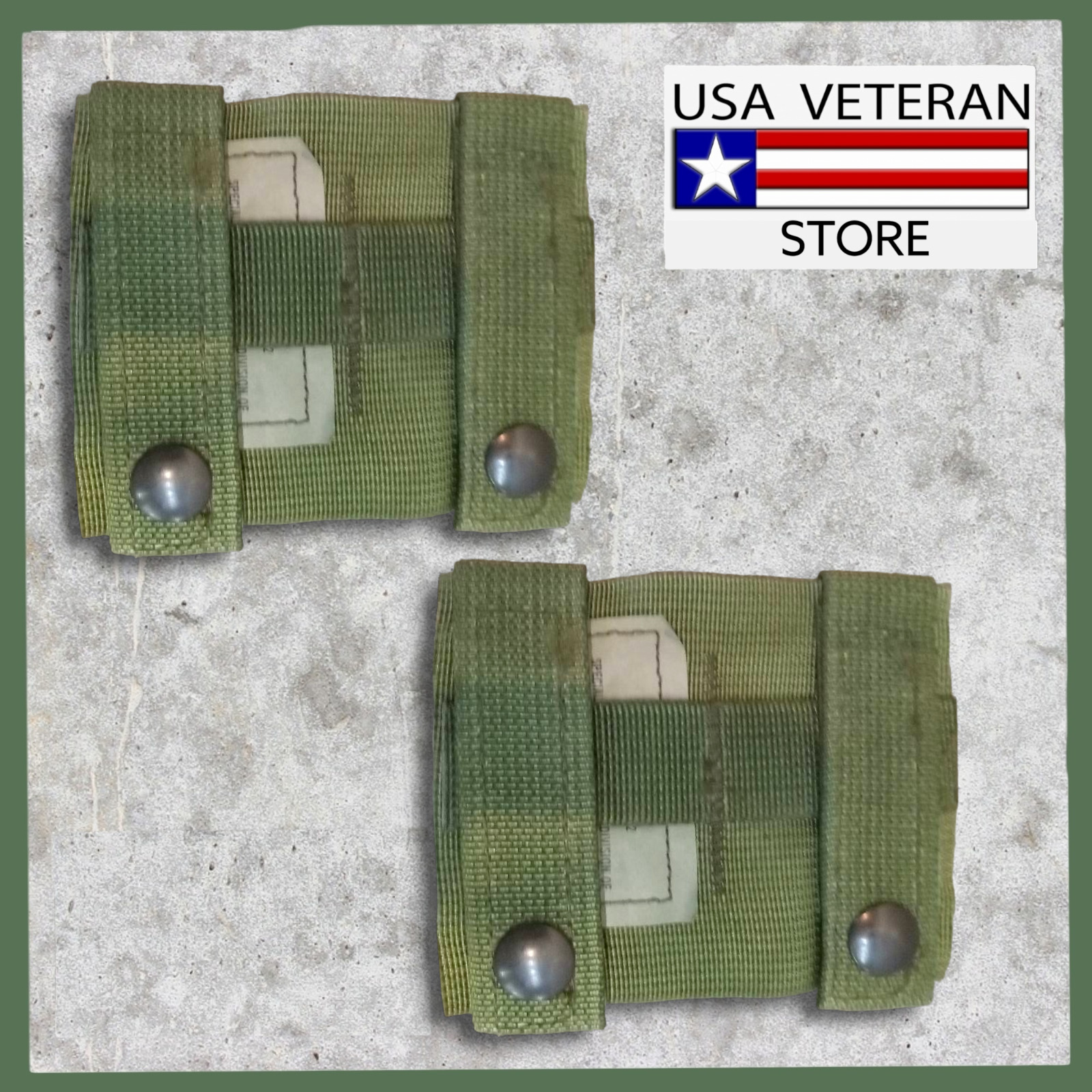 Lot of 2 -NEW Molle II ALICE CLIP ADAPTER SDS Green ACU 8465-01-465-2062