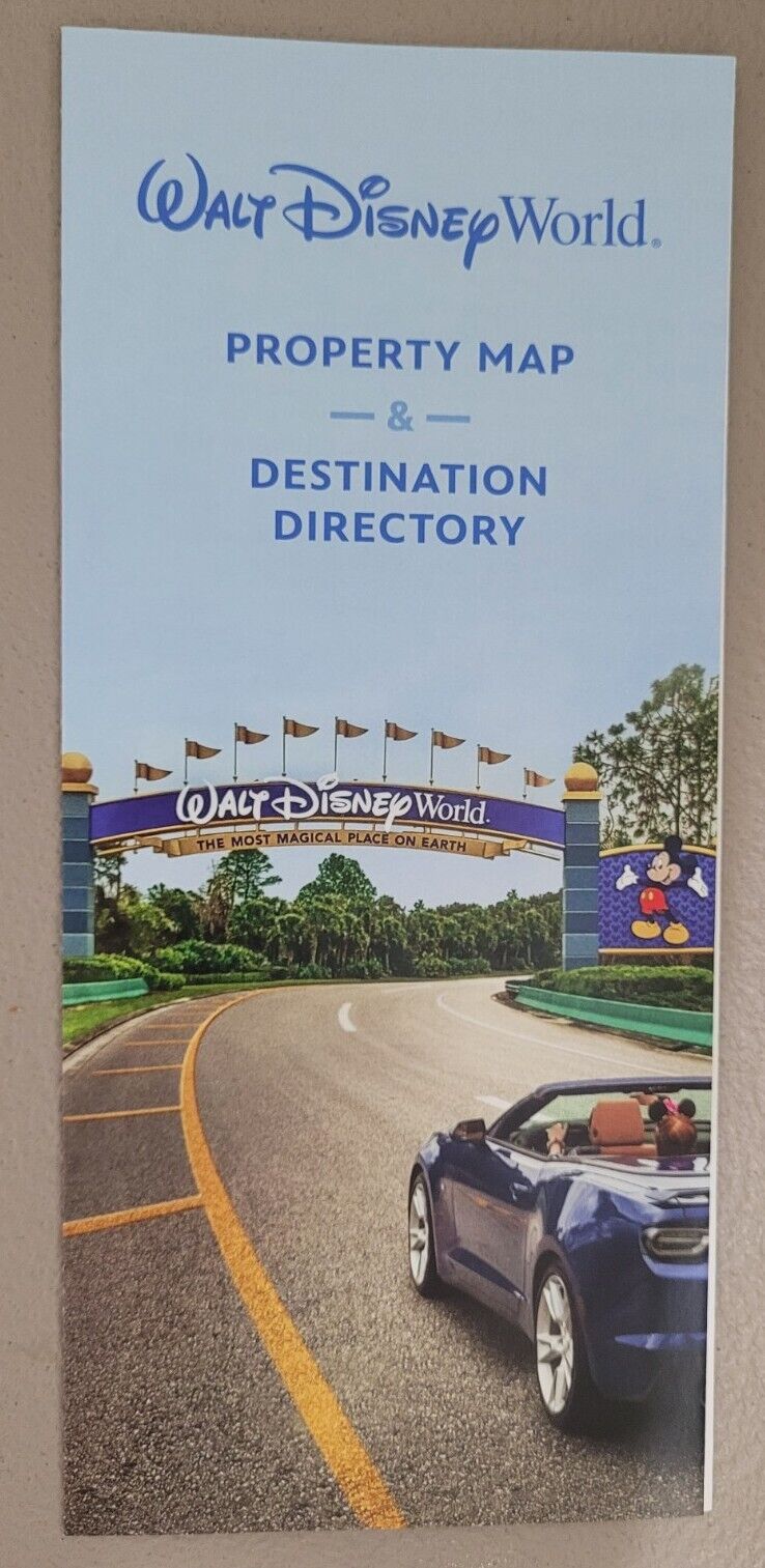 Disney World Property Map & Destination Directory Brochure,  NEW  2024 DD-0123