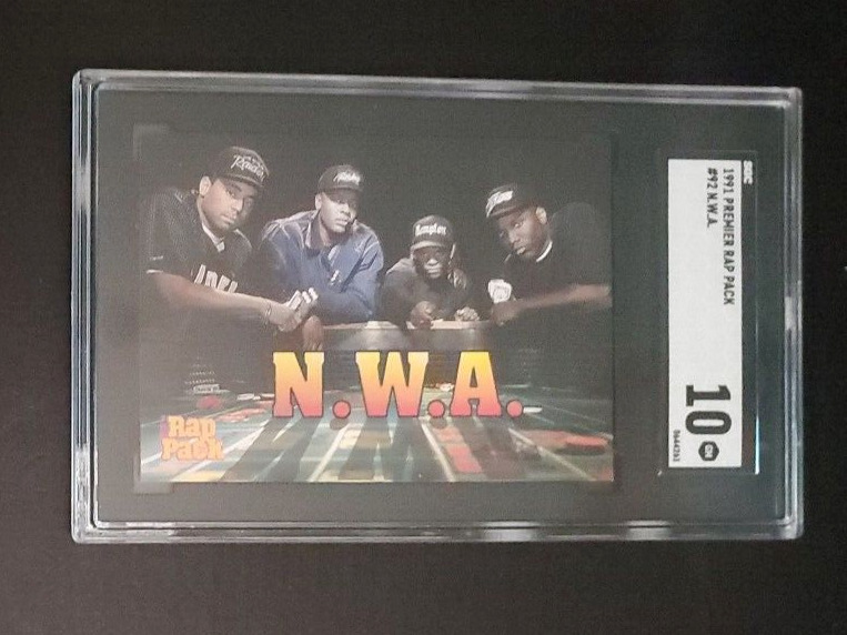 1991 Premier Rap Pack #92 NWA W/Dr.Dre  - SGC 10 - GEM MINT - RC - LOW POP