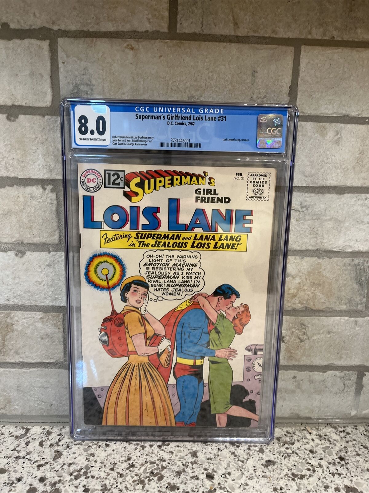 SUPERMAN'S GIRLFRIEND LOIS LANE #31 ~ CGC 8.0, 2/62