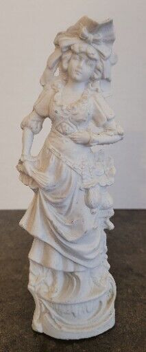 Antique German Figurine Carl Schneider G Dep 9470 Hollow Bisque Woman