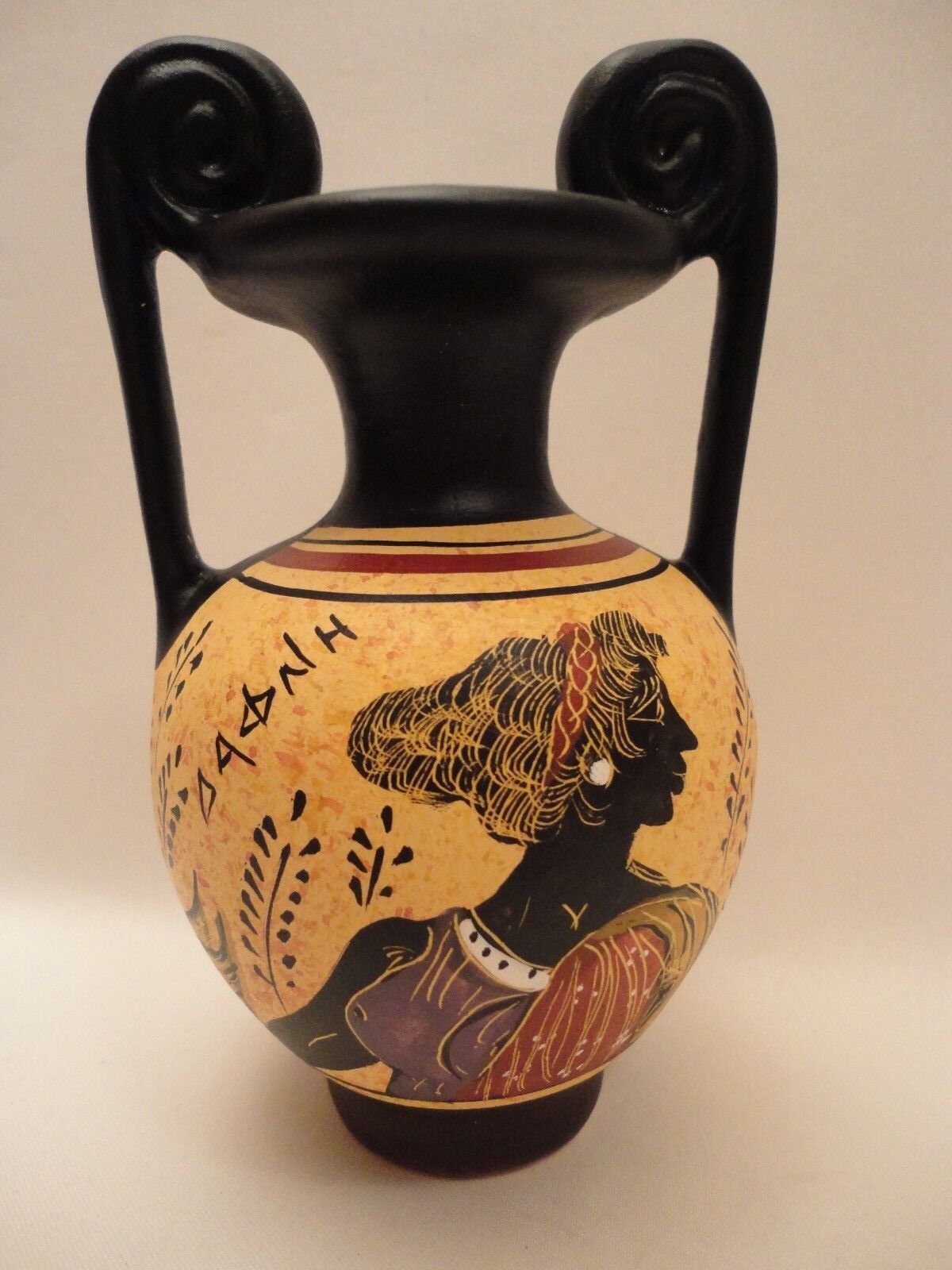 Greek Nymph Daphne & God of War Ares Ancient Greek Art Pottery Vase Amphora 