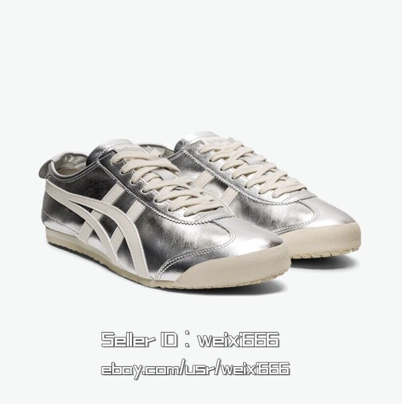 Onitsuka Tiger MEXICO 66 THL7C2-9399 Silver Off White Unisex Shoes NEW