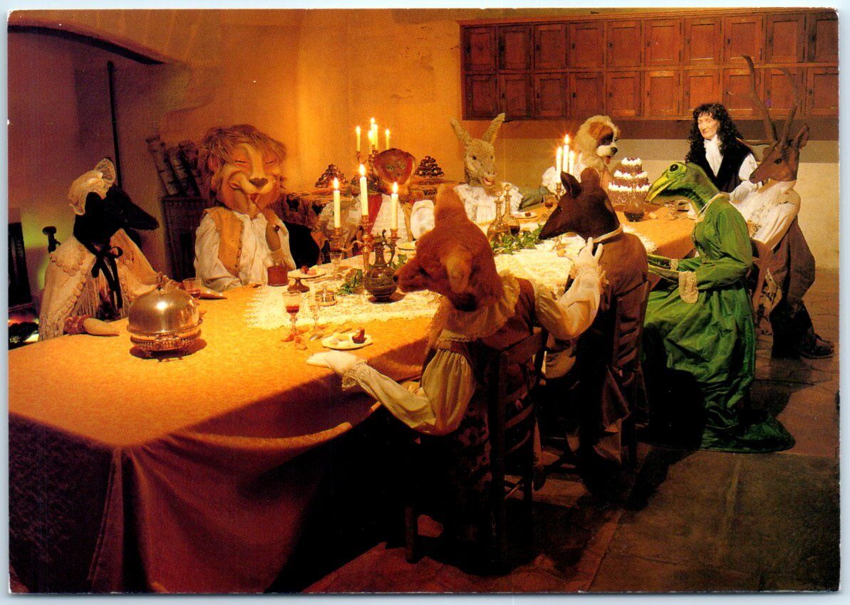 Jean de La Fontaine\'s supper of friends, Château de Vaux-le-Vicomte - France