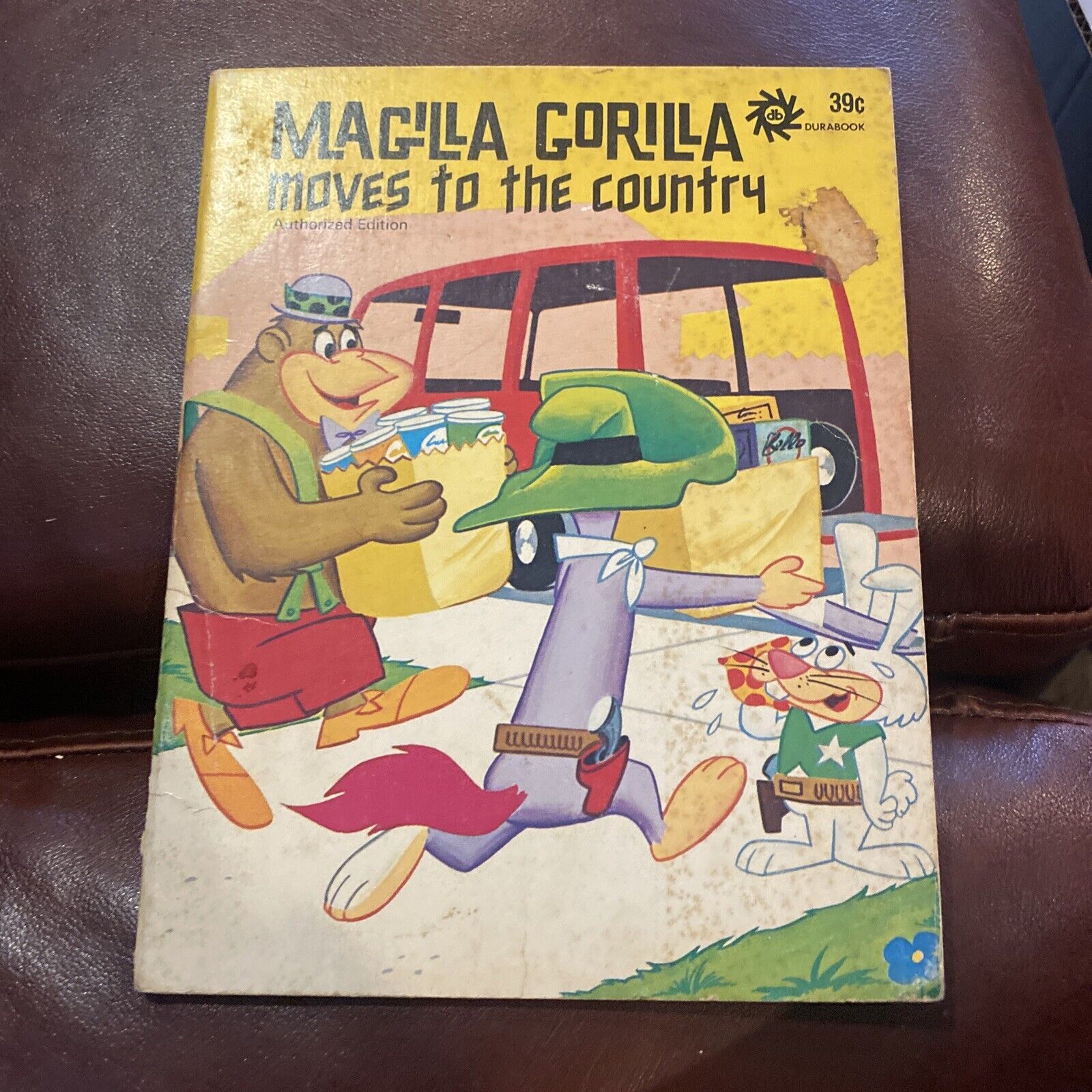 1972 Magilla Gorilla Moves to the Country Children's Book Hanna Barbara Vintage