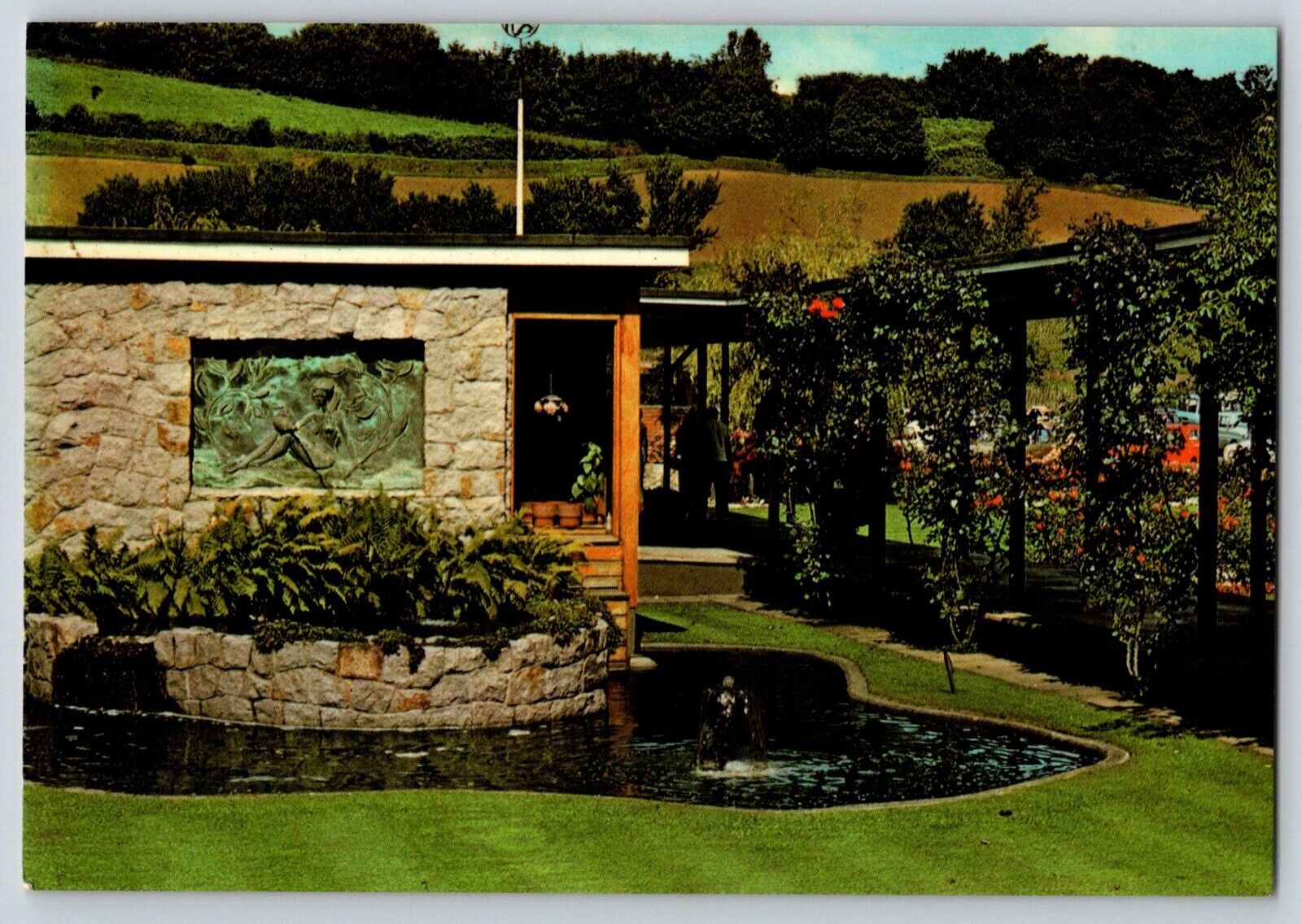 Postcard The Jersey Pottery Gorey Gardens 