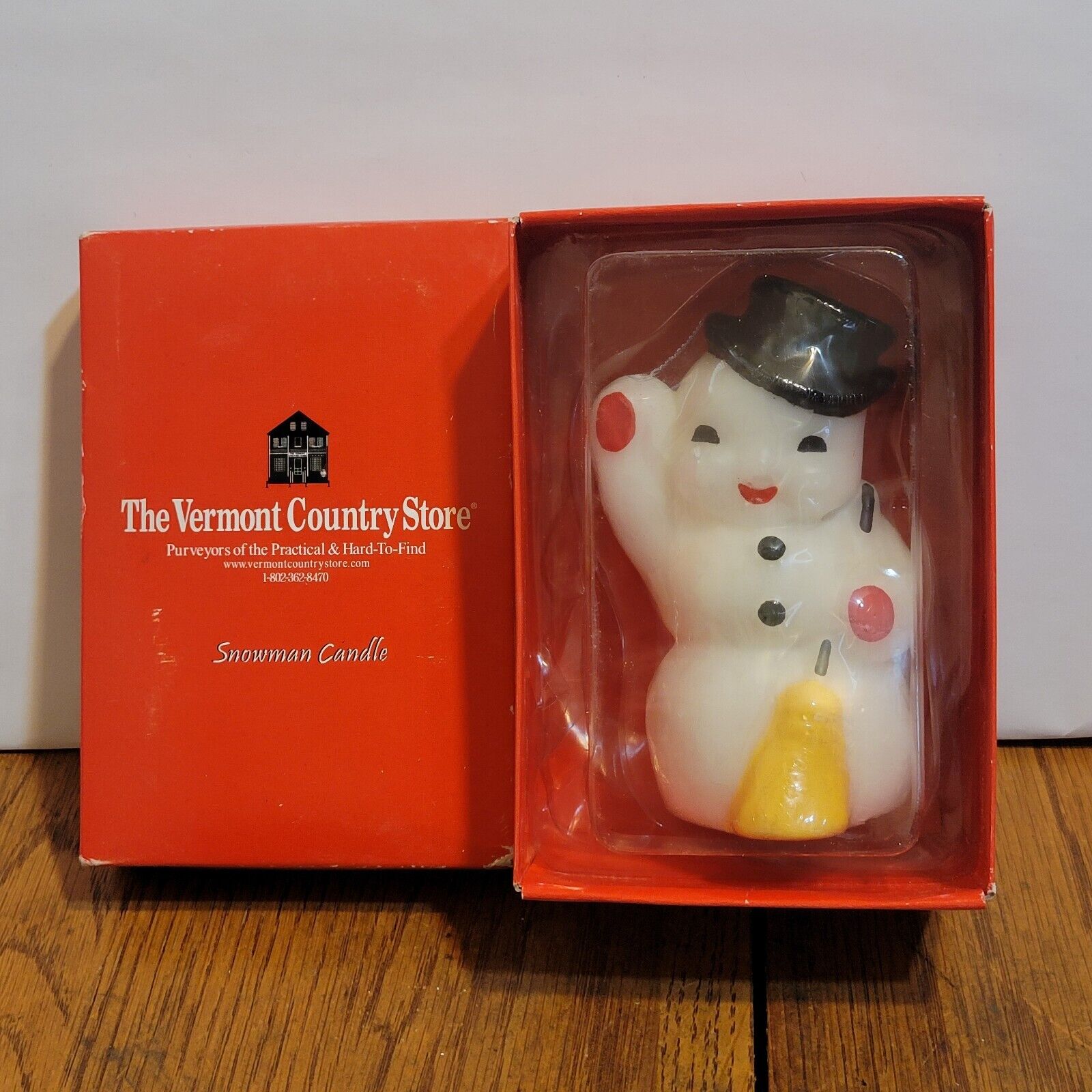 The Vermont Country Store Christmas Snowman candle