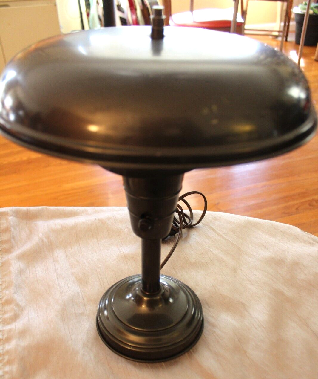 Vintage Flying Saucer Mushroom Metal Table Lamp MCM Works
