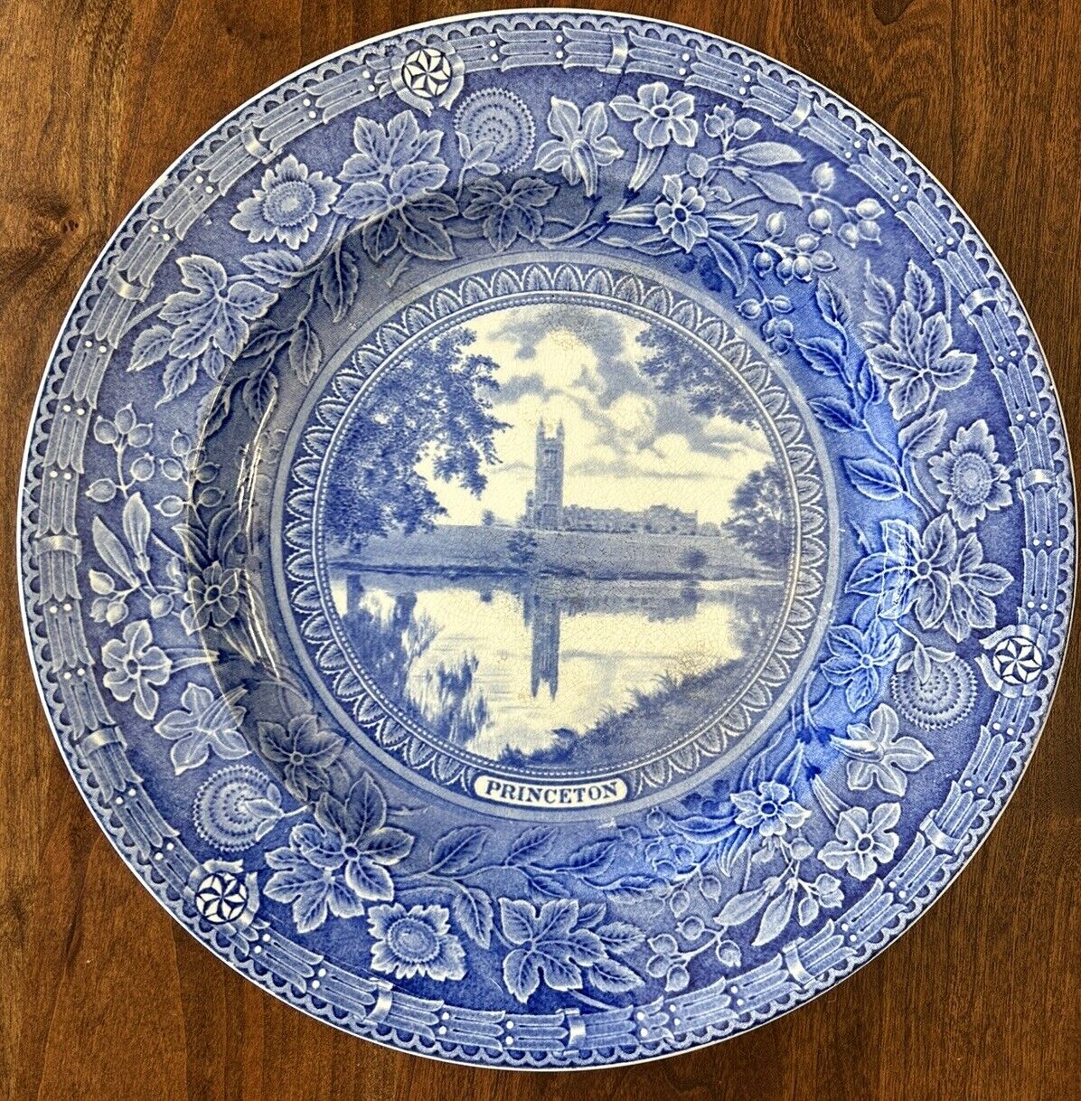 VTG 1930 Princeton Plate, Graduate college, Dinner Plate (has Damage)