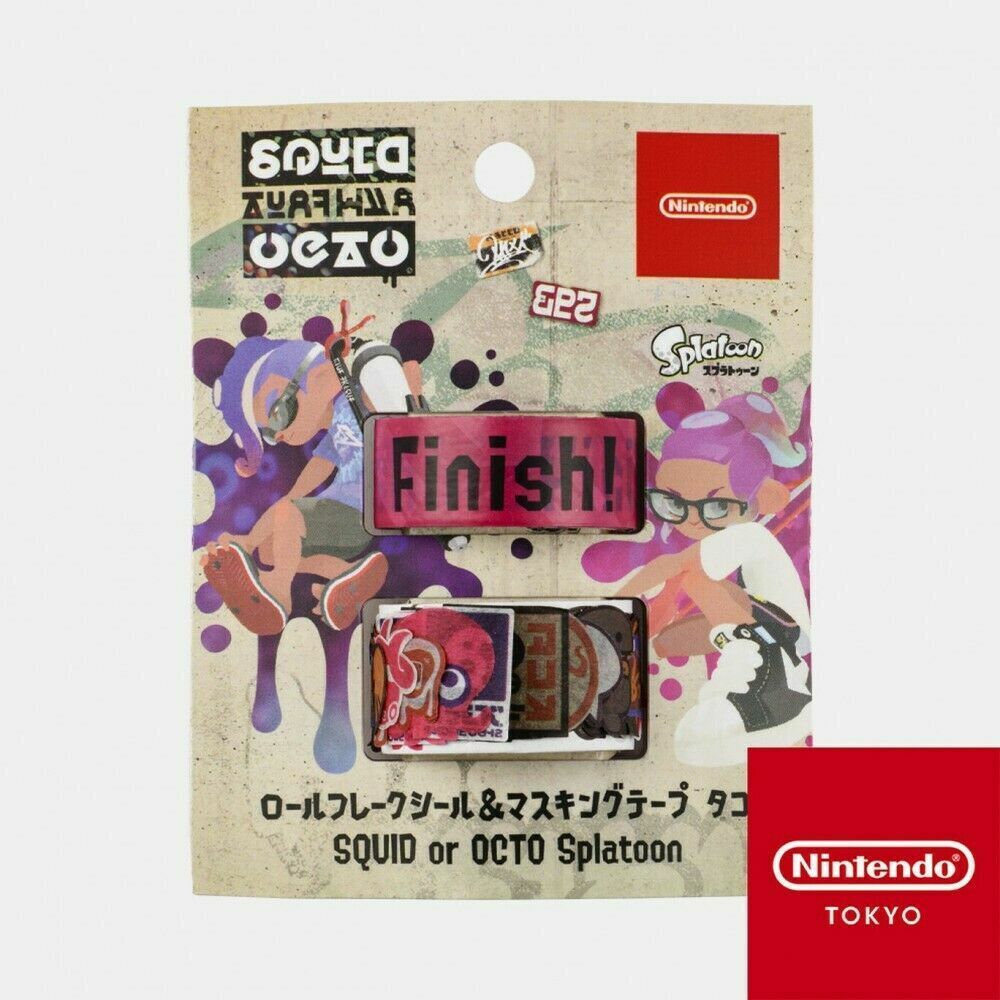 Nintendo Tokyo Roll flake seal & deco tape OCTO SQUID or OCTO Splatoon Presale