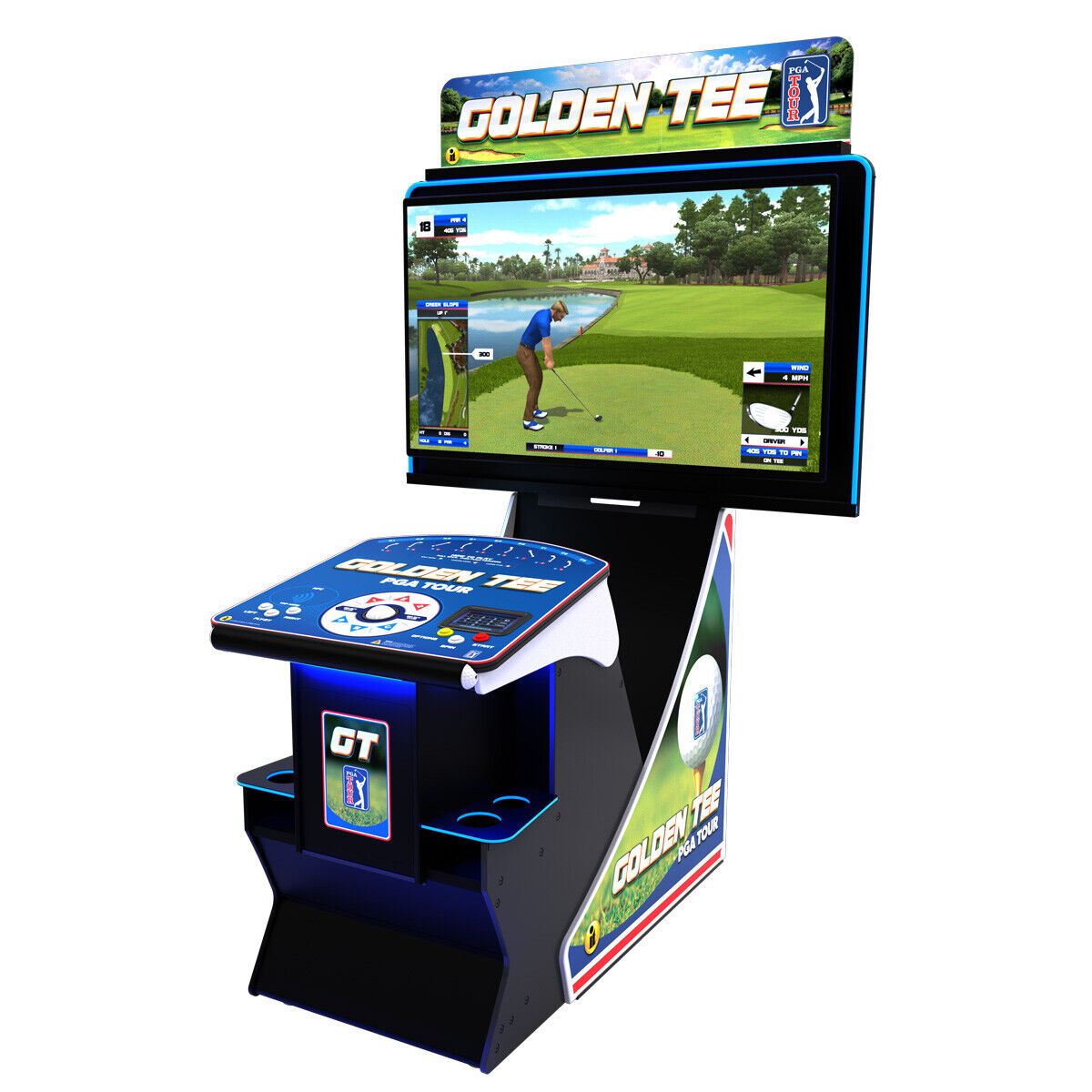 Golden Tee Golf Game - PGA TOUR Clubhouse Deluxe Edition