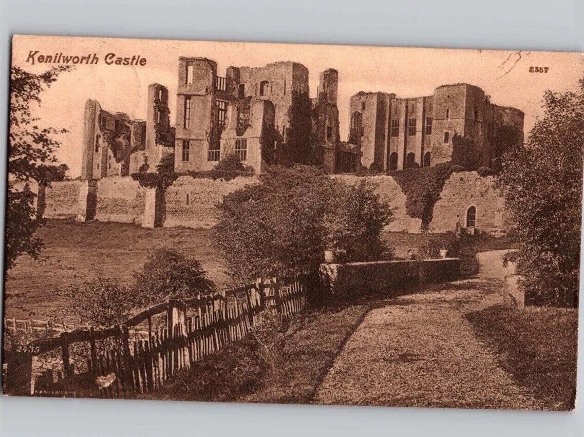c1910 Kenilworth Castle Warwickshire England United Kingdom UK Postcard