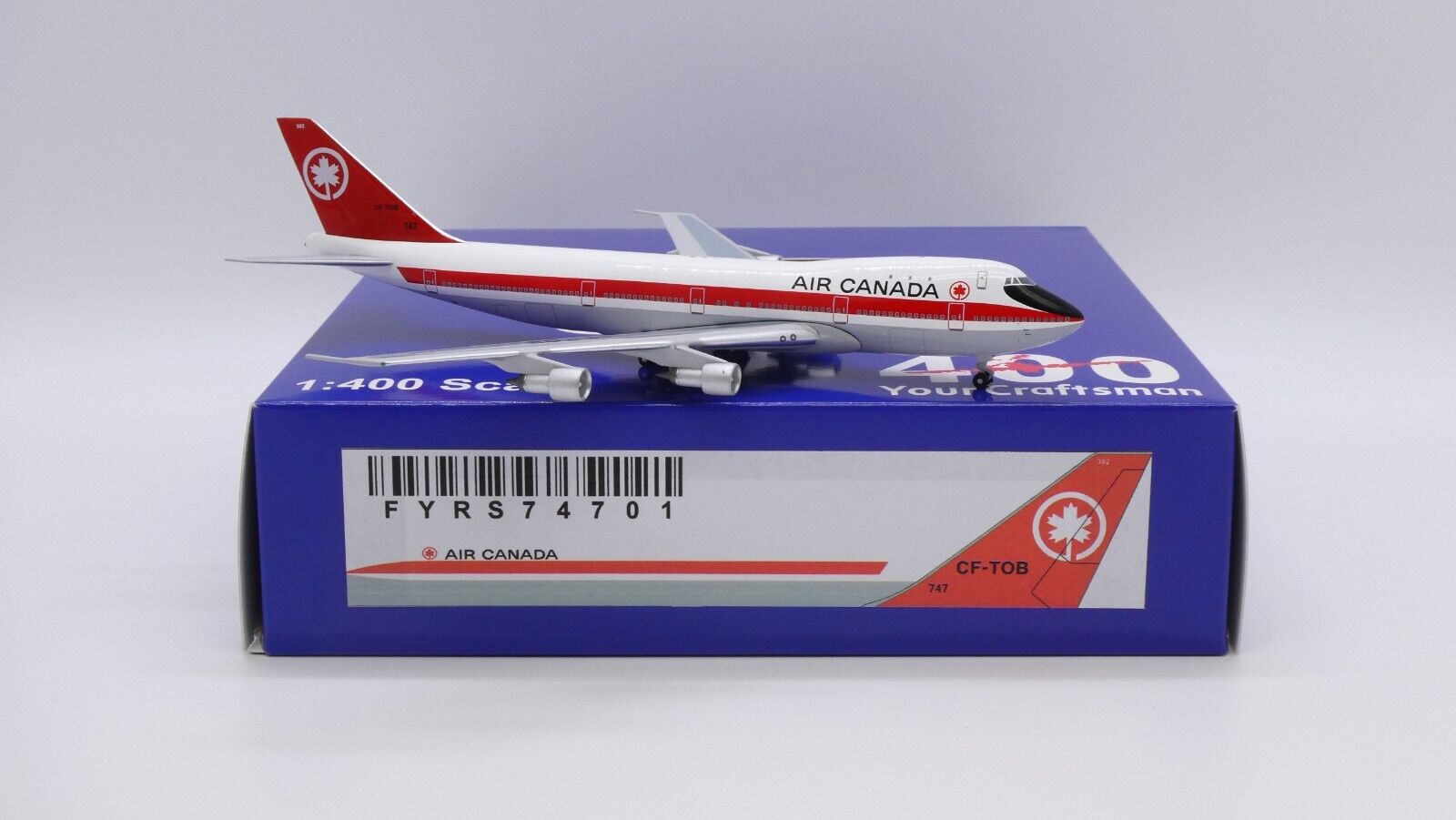 Air Canada B747-100 Reg: CF-TOB 1:400 Aeroclassics Diecast FYRS74701 (HK)