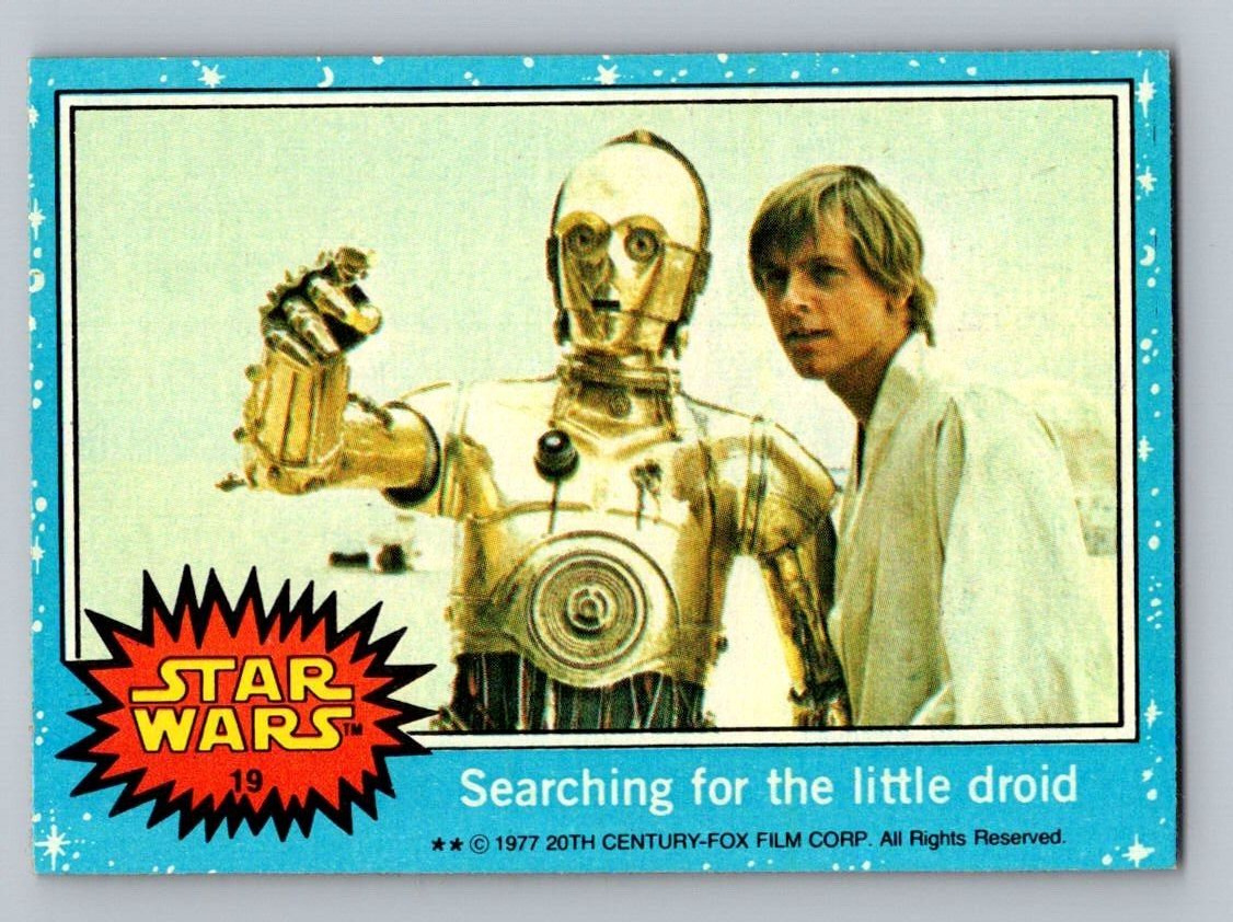 1977 Topps Star Wars Searching for the little droid #19