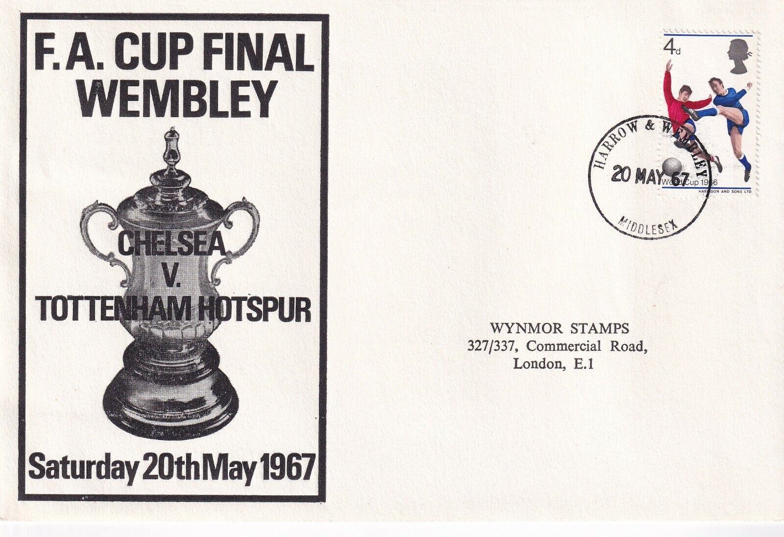 20 May 67 FA Cup Wembley Chelsea v Tottenham Hotspur 