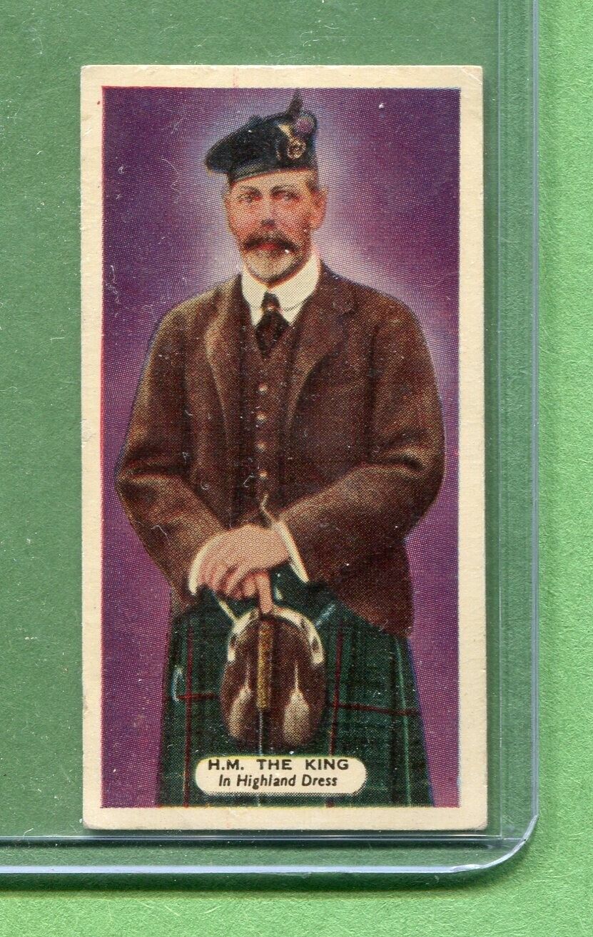 1935 ARDATH CORK CIGARETTES SILVER JUBILEE #6 H. M. THE KING IN HIGHLAND DRESS