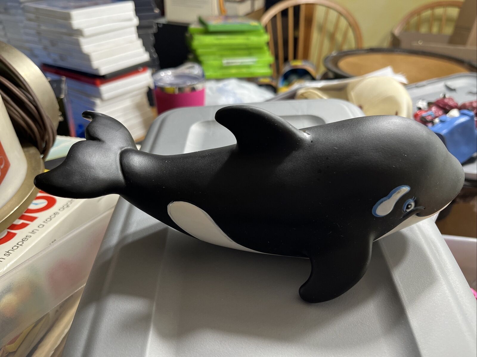 Vintage Original Sea World Baby Shamu Killer Whale Toy, 1995